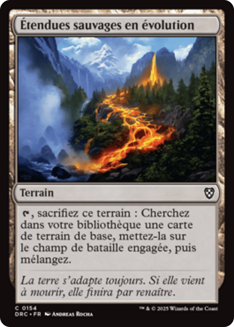 Étendues sauvages en évolution — Aetherdrift Commander — Magic: The Gathering