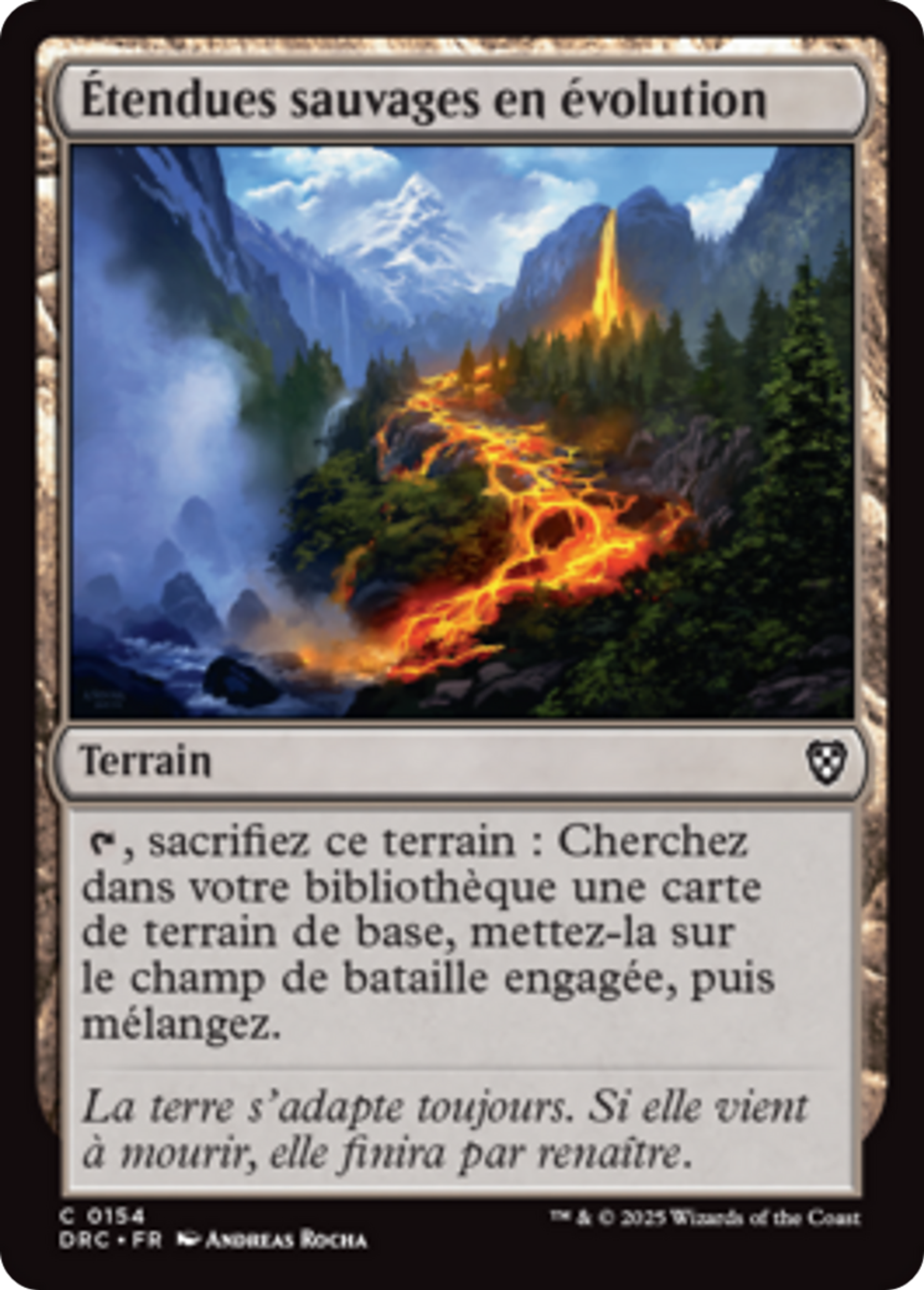 Étendues sauvages en évolution — Aetherdrift Commander — Magic: The Gathering