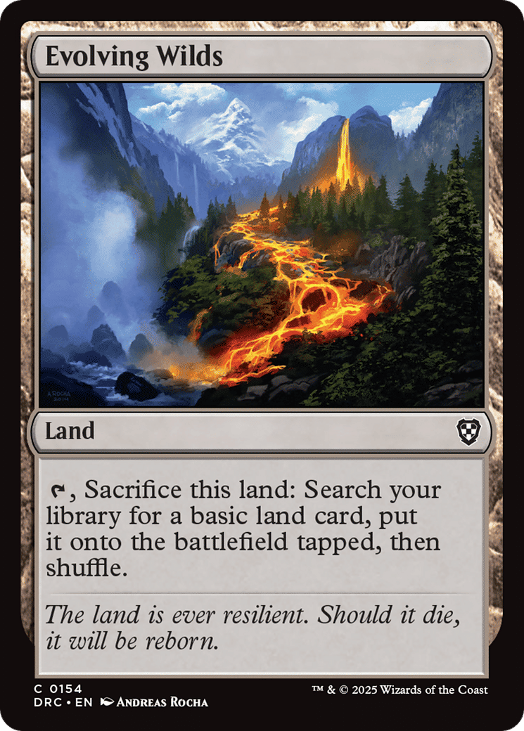 Evolving Wilds — Aetherdrift Commander — Magic: The Gathering