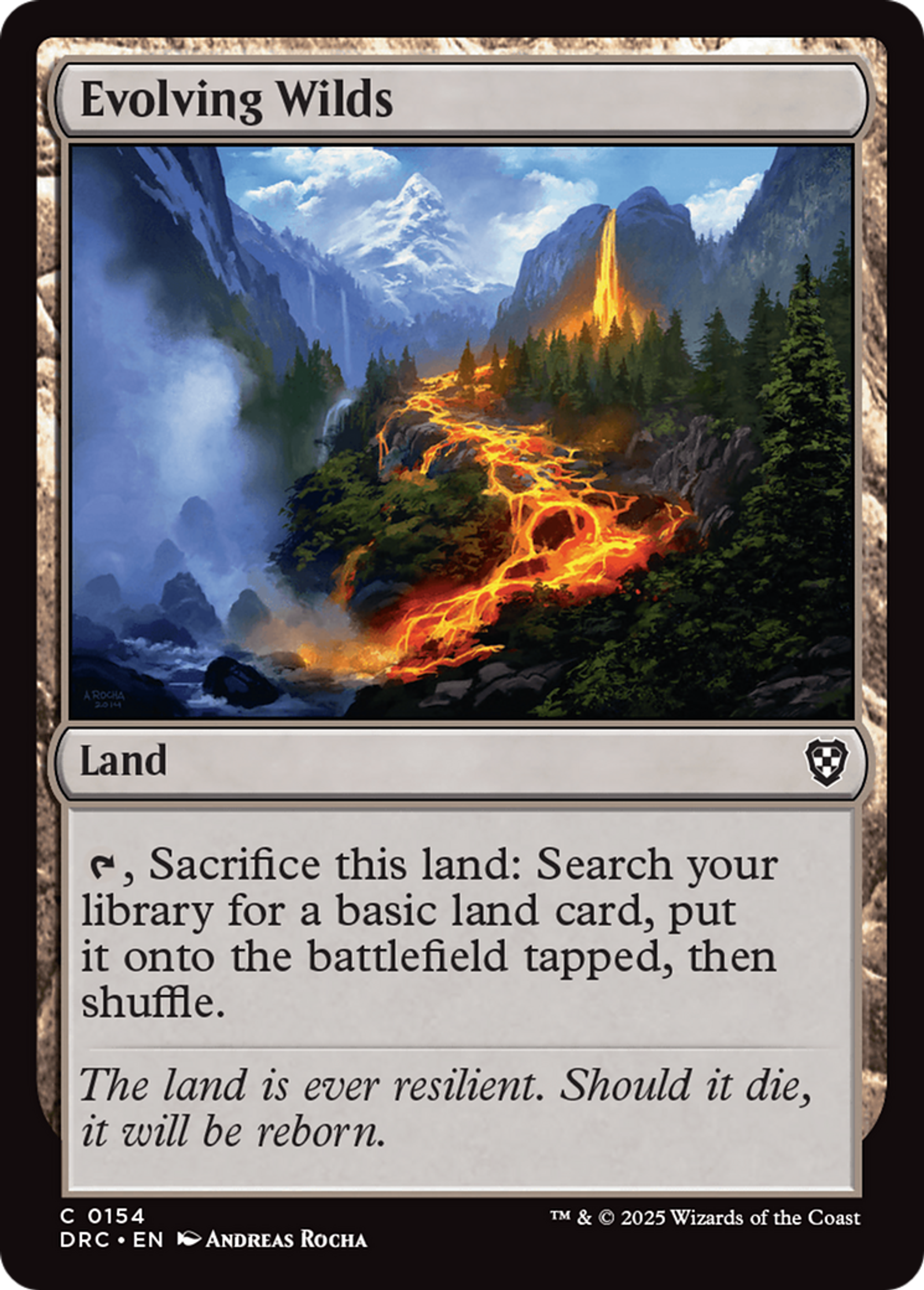 Evolving Wilds — Aetherdrift Commander — Magic: The Gathering