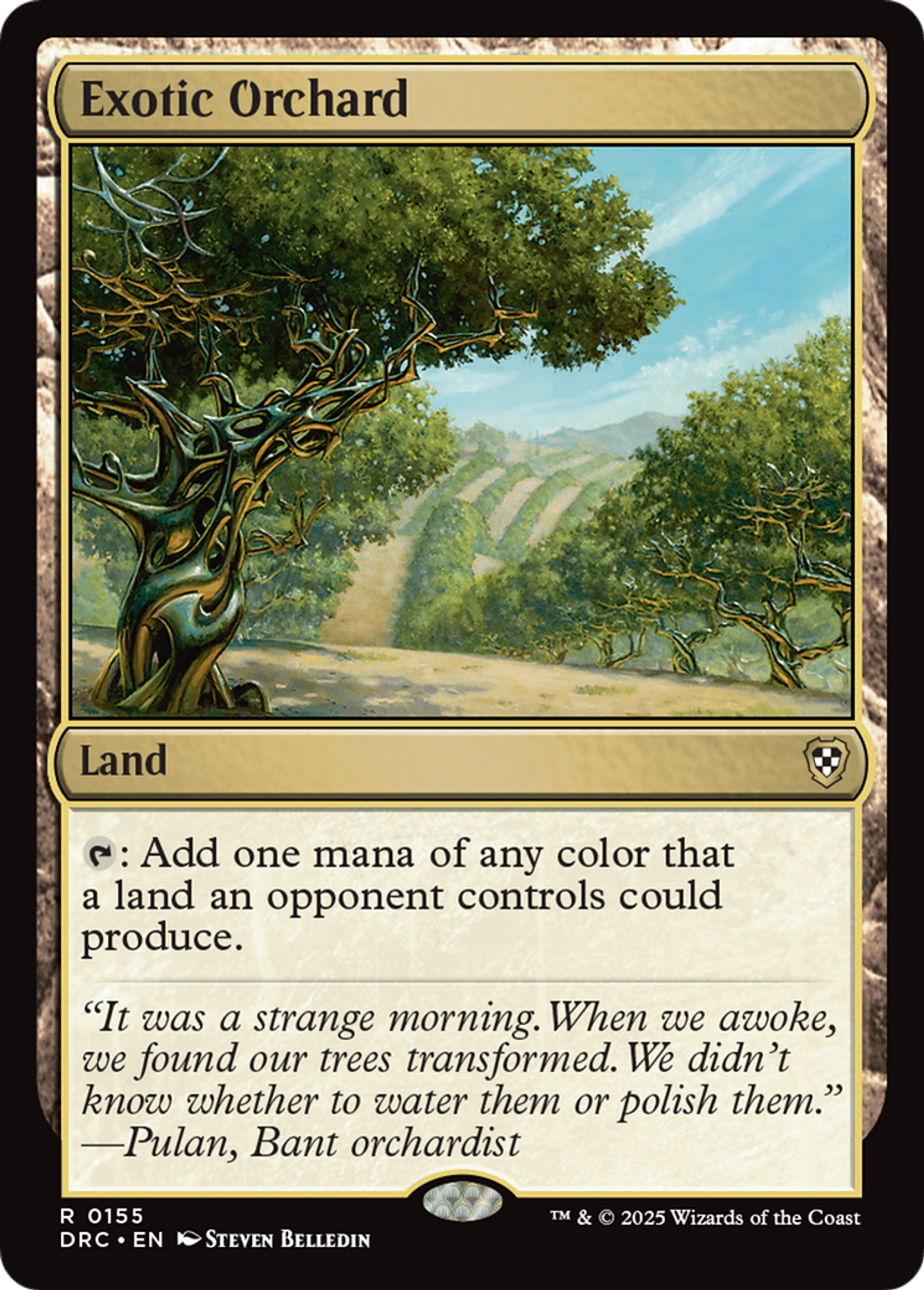 Exotic Orchard — Aetherdrift Commander — Magic: The Gathering