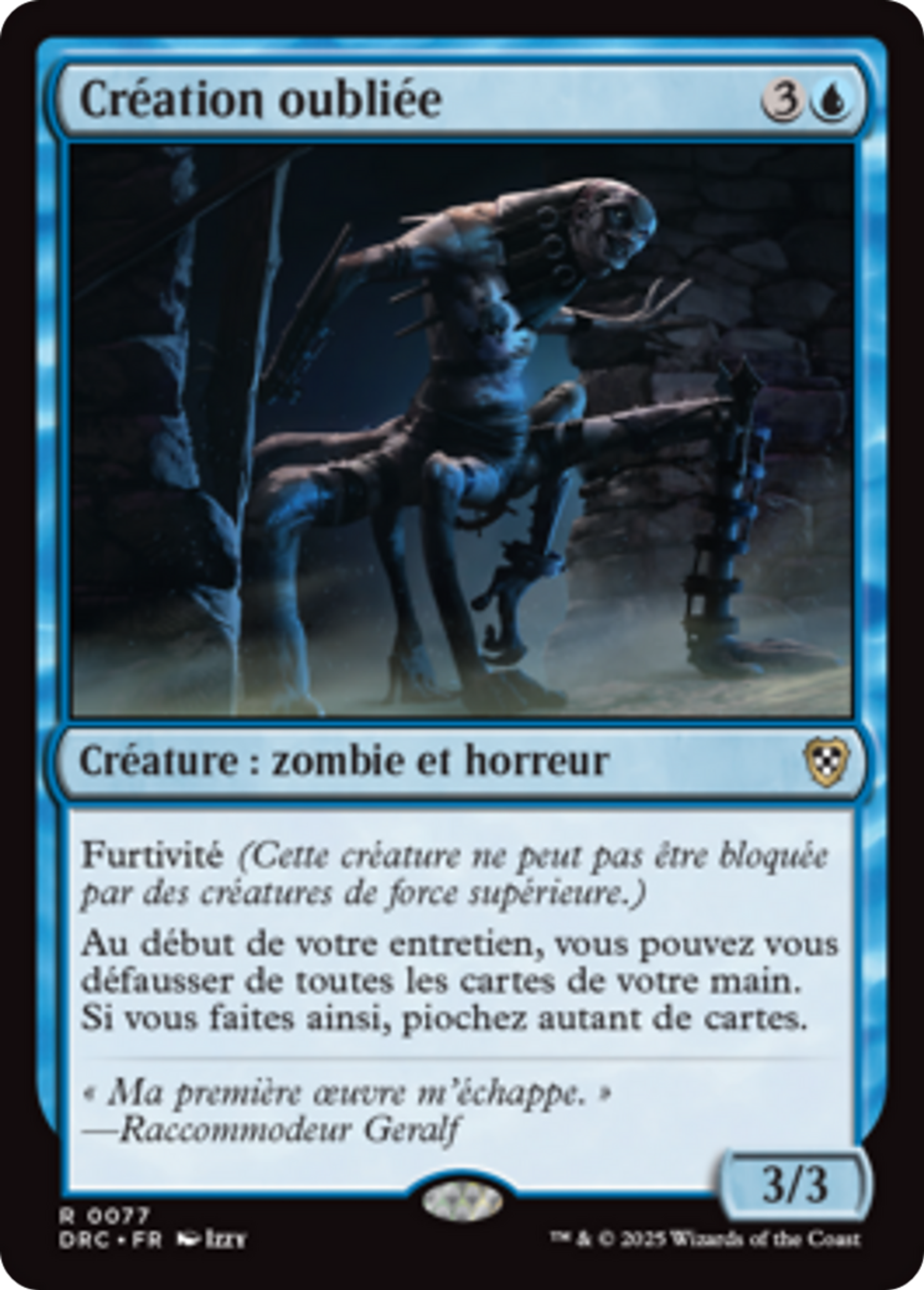 Création oubliée — Aetherdrift Commander — Magic: The Gathering