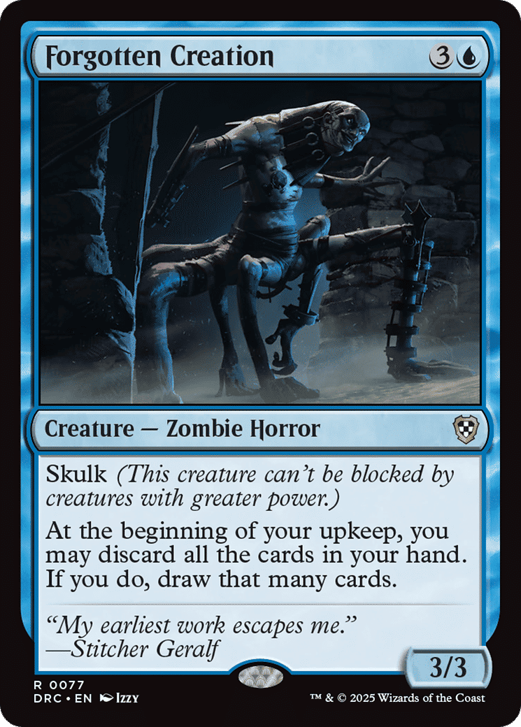 Forgotten Creation — Aetherdrift Commander — Magic: The Gathering