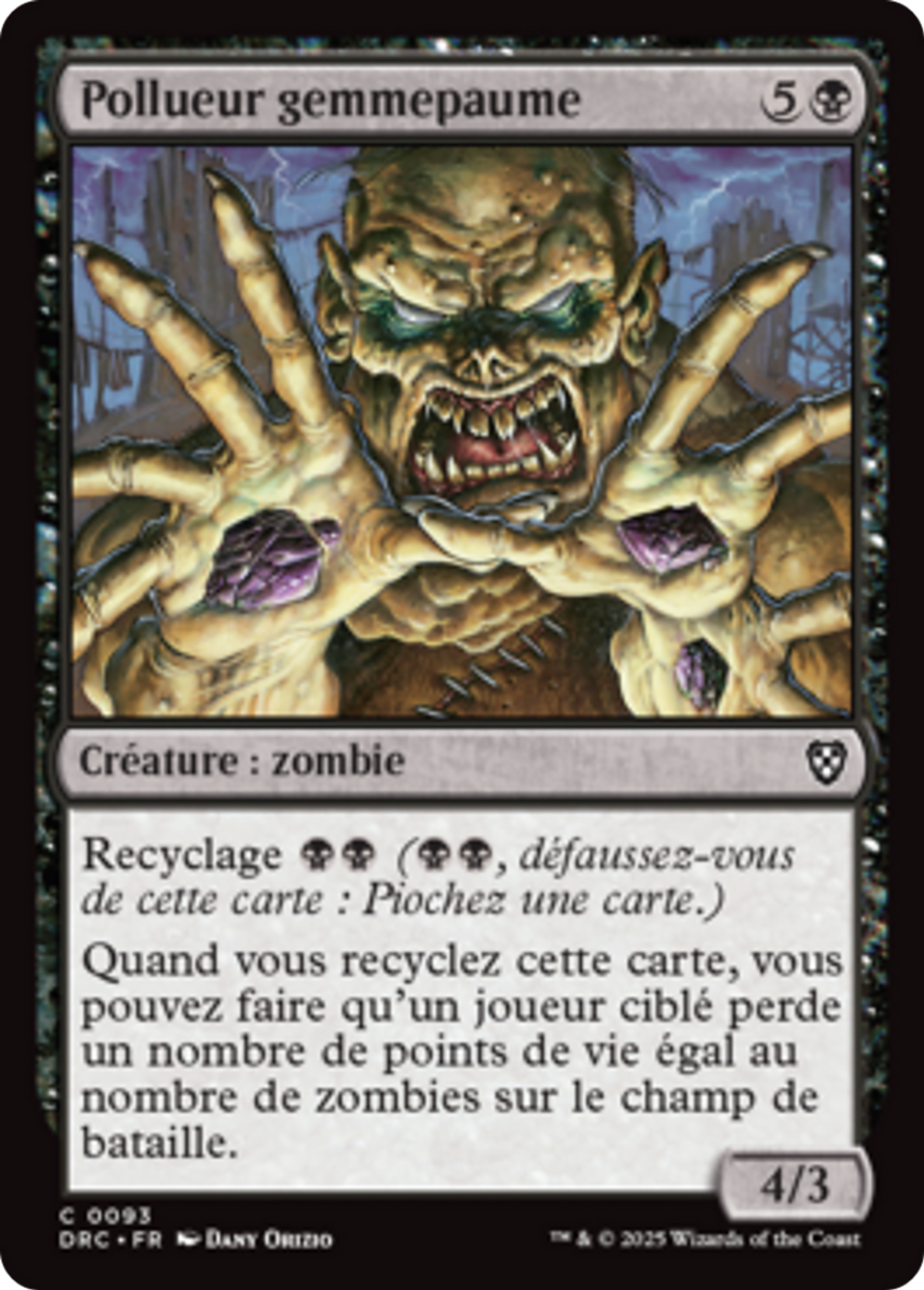 Pollueur gemmepaume — Aetherdrift Commander — Magic: The Gathering