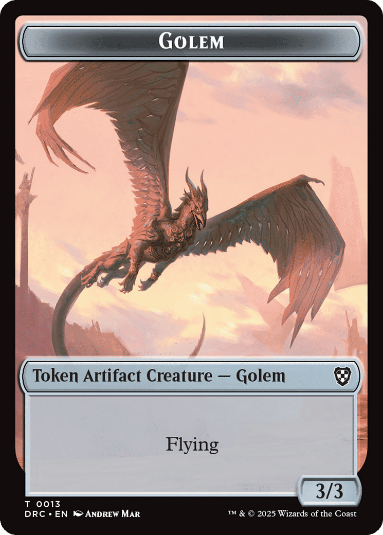 Golem — Aetherdrift Commander — Magic: The Gathering