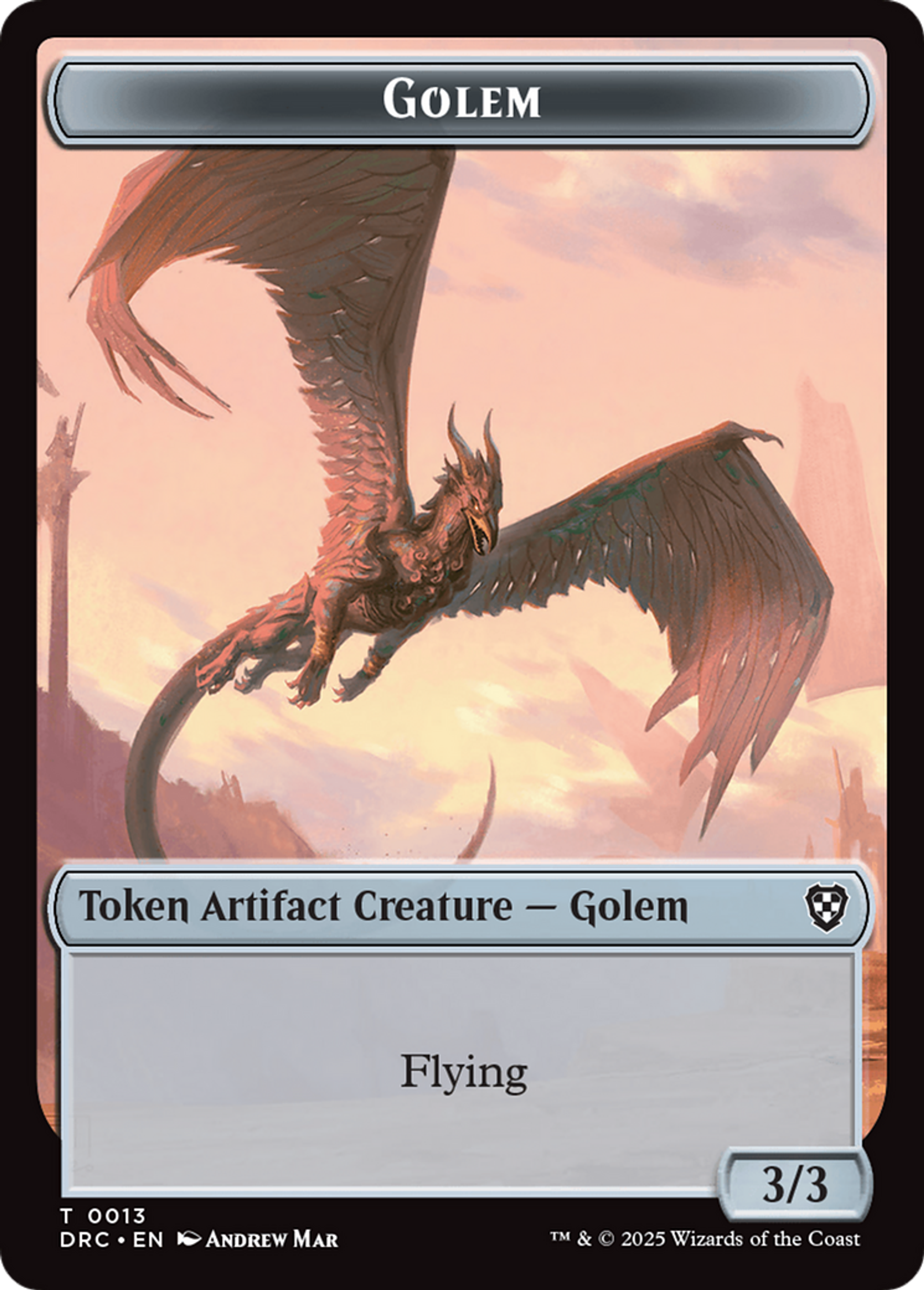 Golem — Aetherdrift Commander — Magic: The Gathering