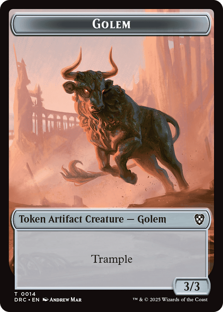 Golem — Aetherdrift Commander — Magic: The Gathering