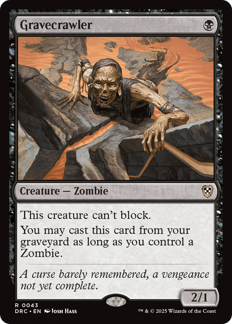 Gravecrawler — Aetherdrift Commander — Magic: The Gathering