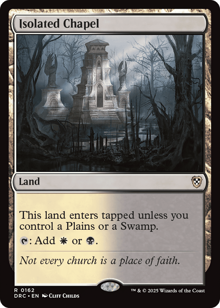 Isolated Chapel — Aetherdrift Commander — Magic: The Gathering