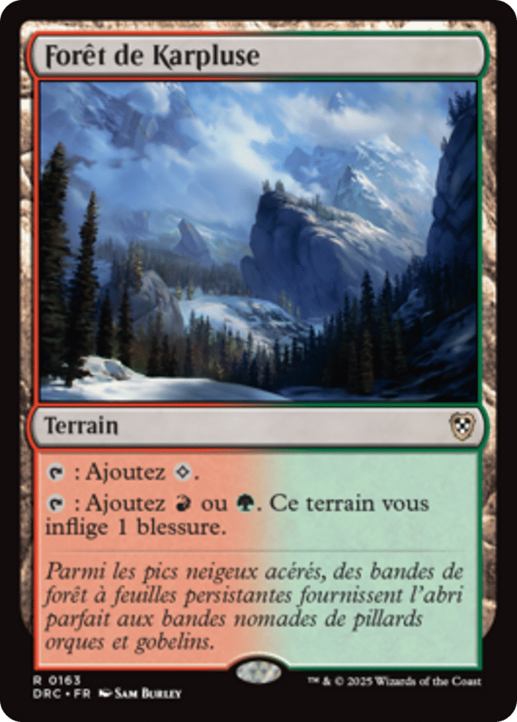 Forêt de Karpluse — Aetherdrift Commander — Magic: The Gathering