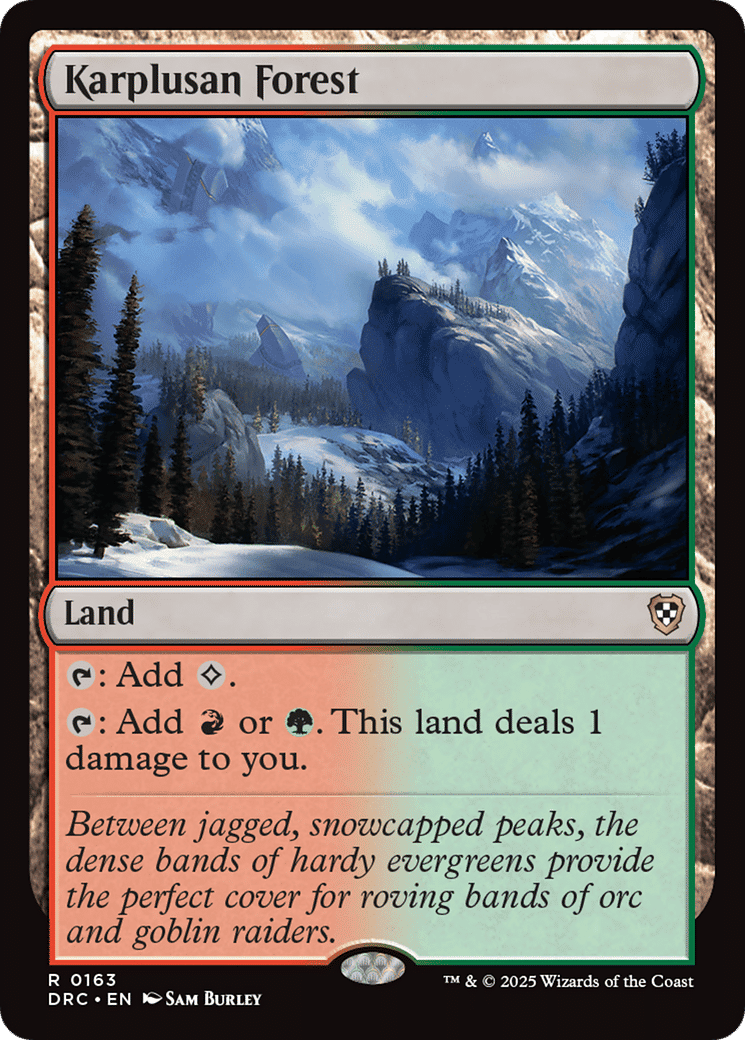 Karplusan Forest — Aetherdrift Commander — Magic: The Gathering