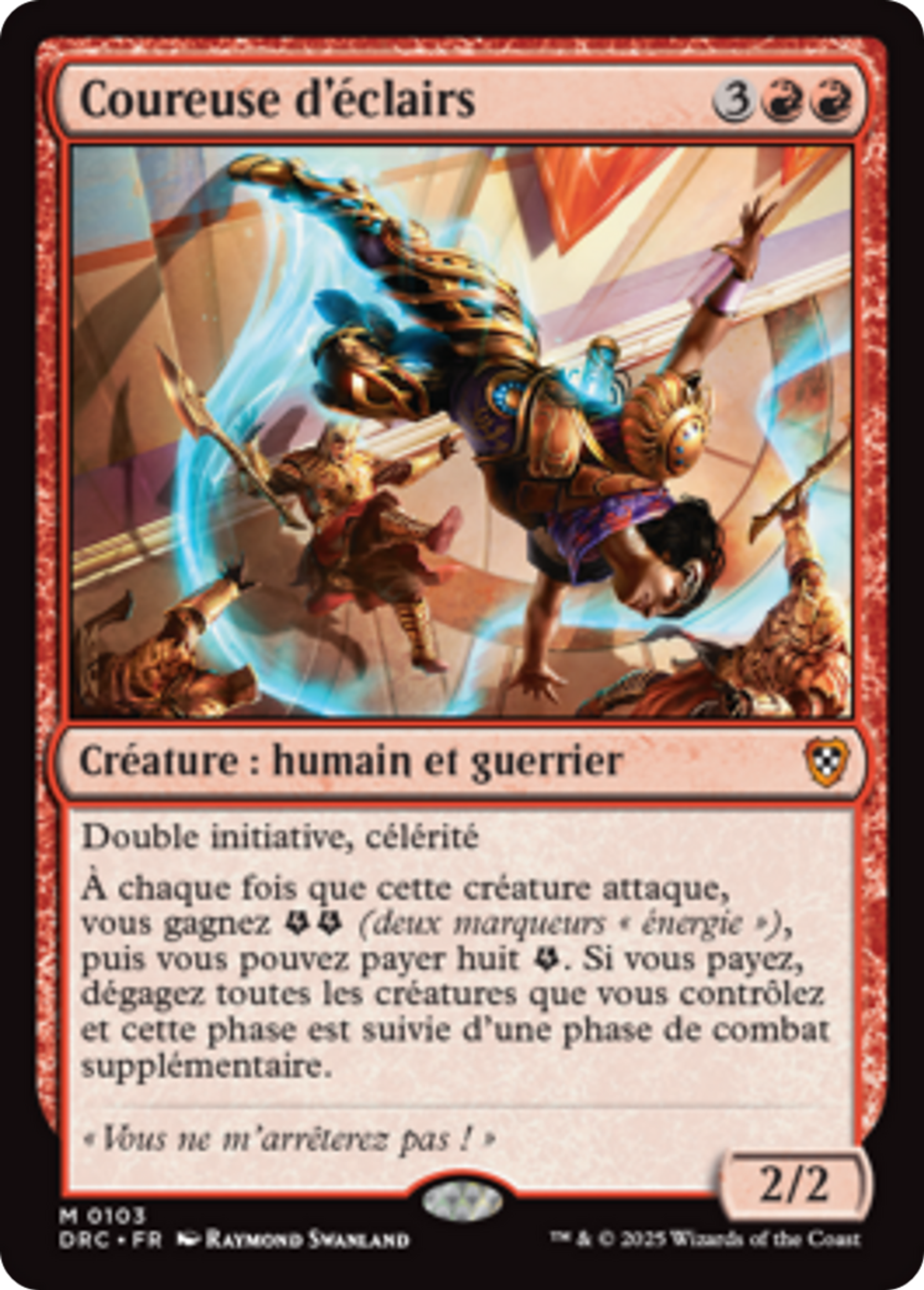 Coureuse d'éclairs — Aetherdrift Commander — Magic: The Gathering