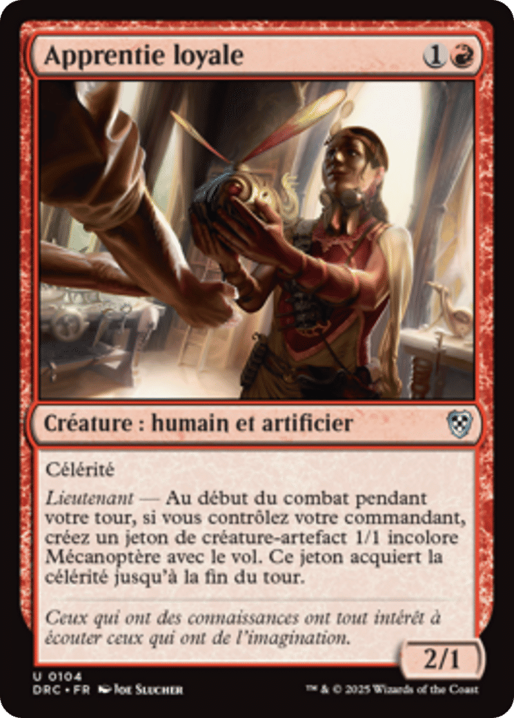 Apprentie loyale — Aetherdrift Commander — Magic: The Gathering