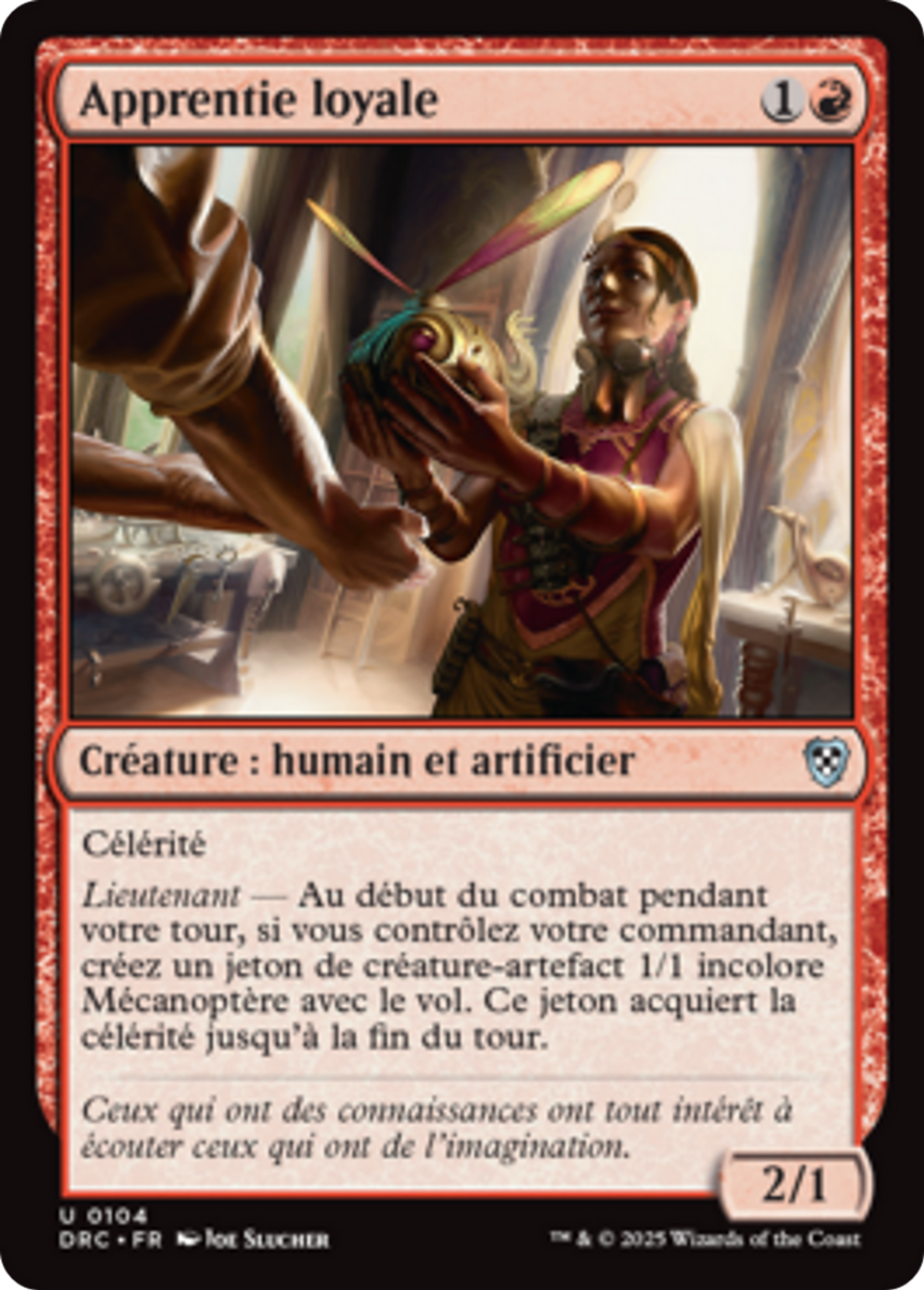 Apprentie loyale — Aetherdrift Commander — Magic: The Gathering