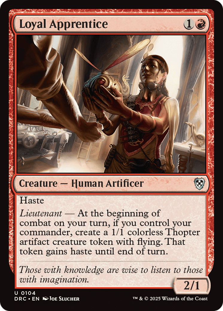 Loyal Apprentice — Aetherdrift Commander — Magic: The Gathering