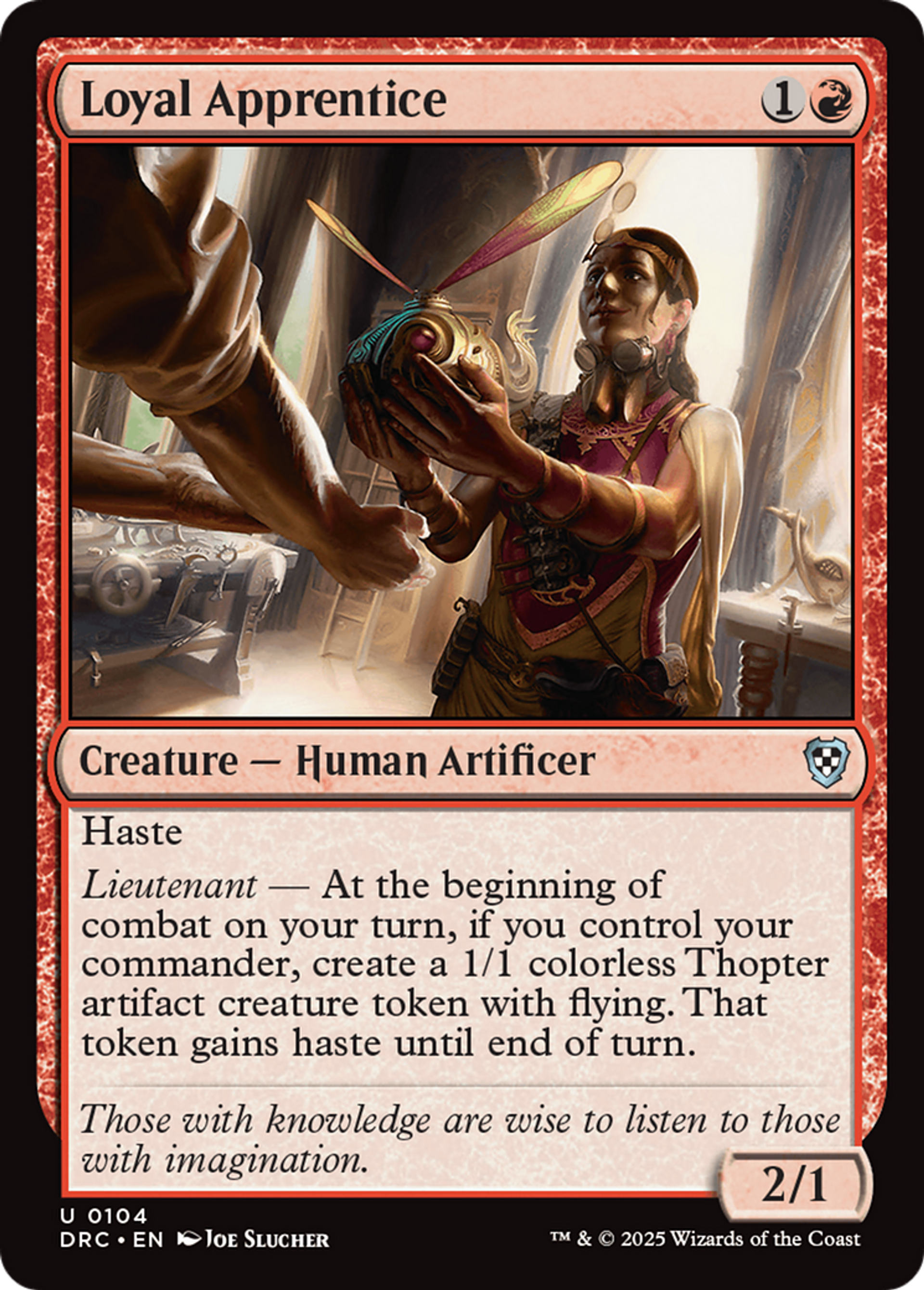 Loyal Apprentice — Aetherdrift Commander — Magic: The Gathering