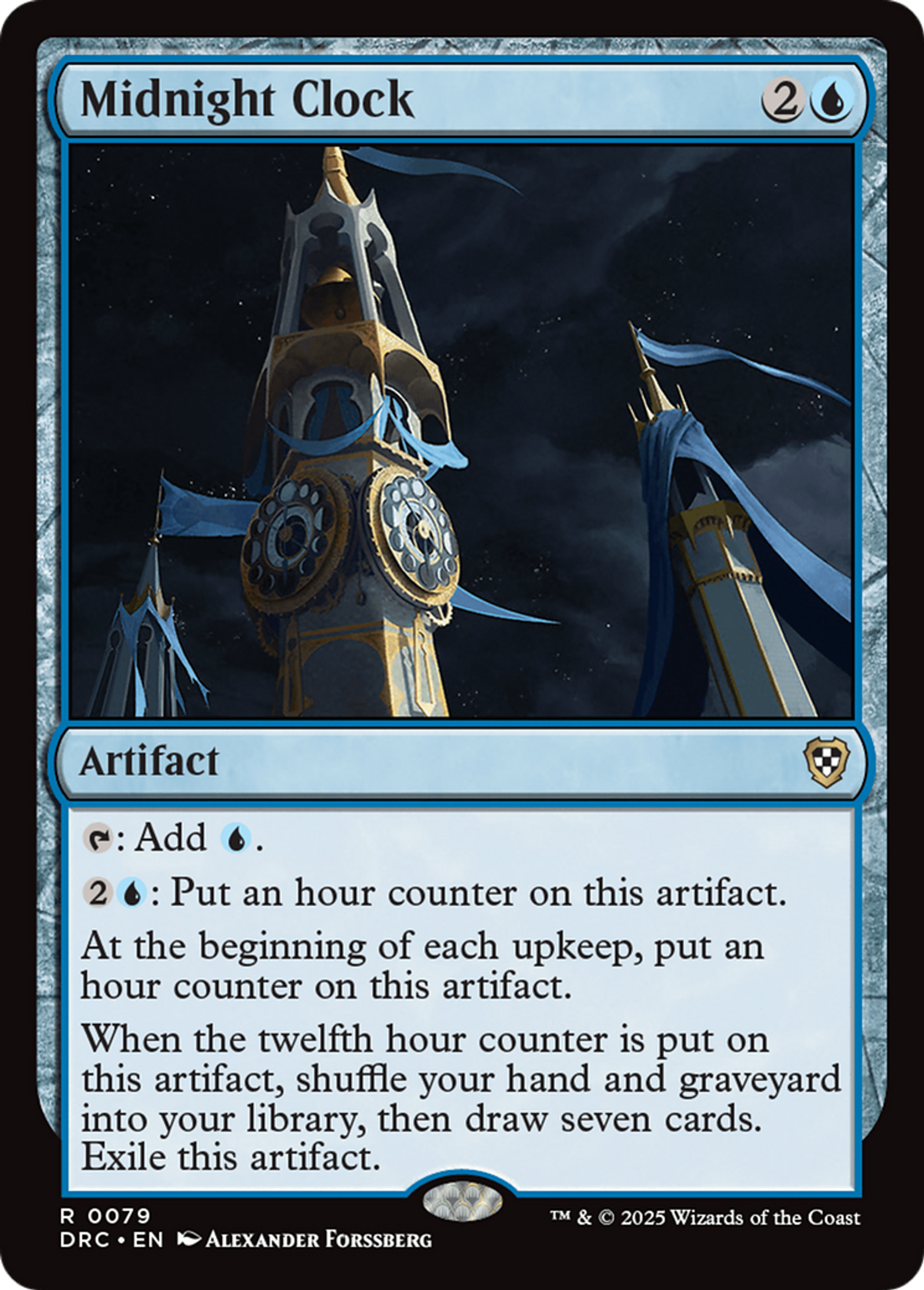Midnight Clock — Aetherdrift Commander — Magic: The Gathering