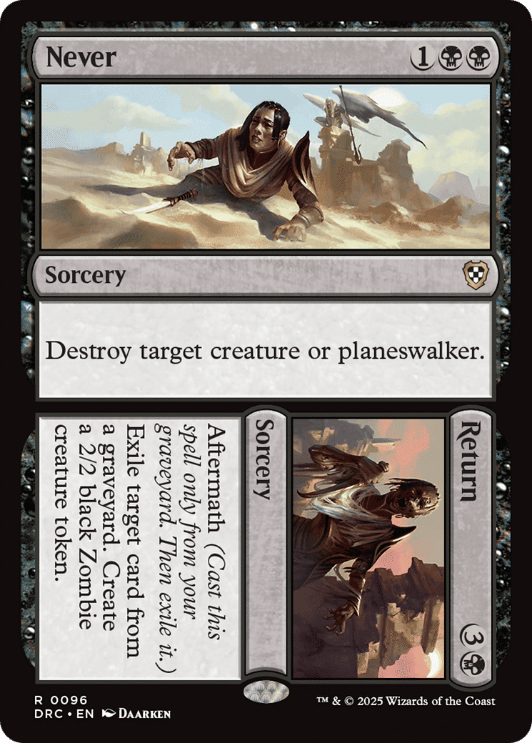 Never // Return — Aetherdrift Commander — Magic: The Gathering