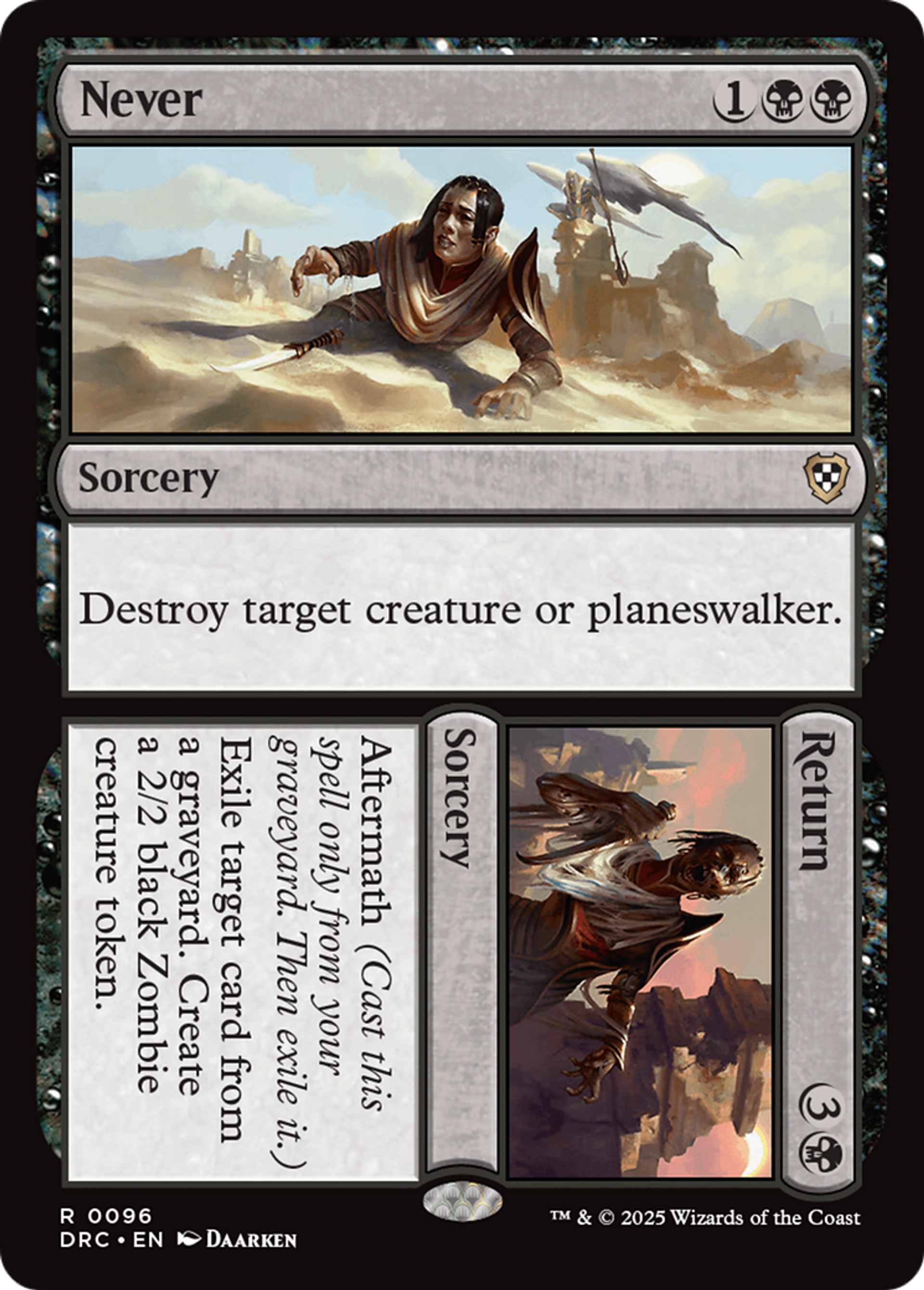 Never // Return — Aetherdrift Commander — Magic: The Gathering