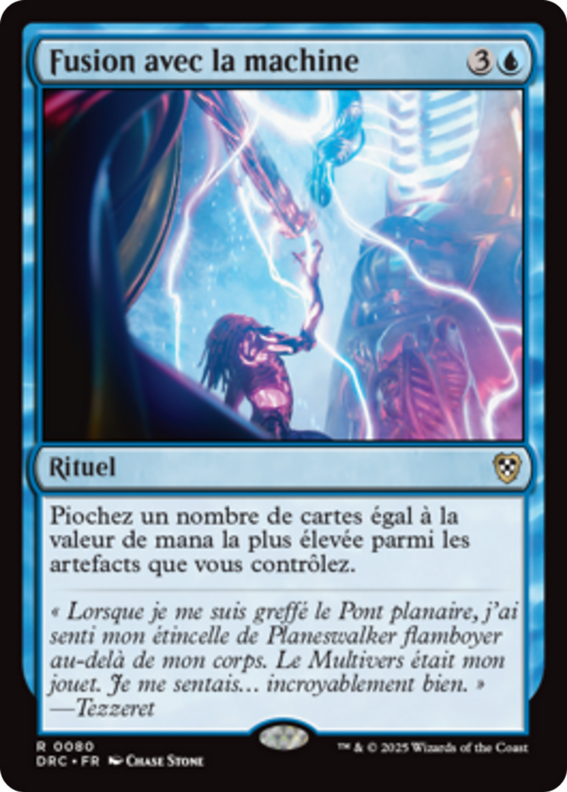 Fusion avec la machine — Aetherdrift Commander — Magic: The Gathering