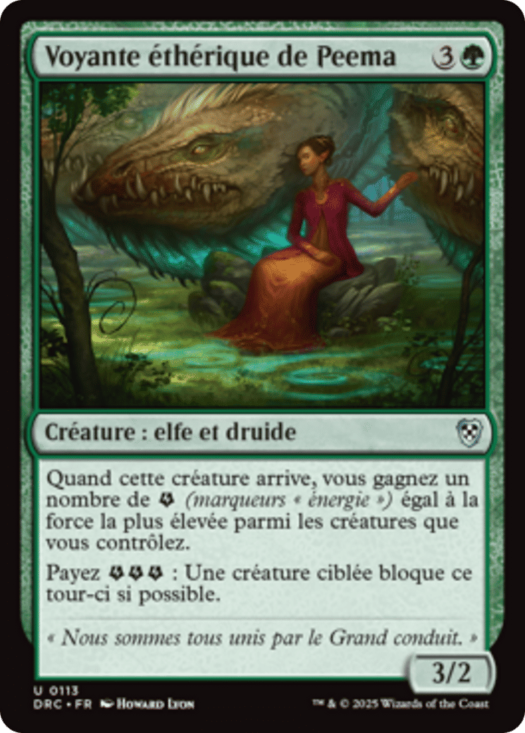 Voyante éthérique de Peema — Aetherdrift Commander — Magic: The Gathering