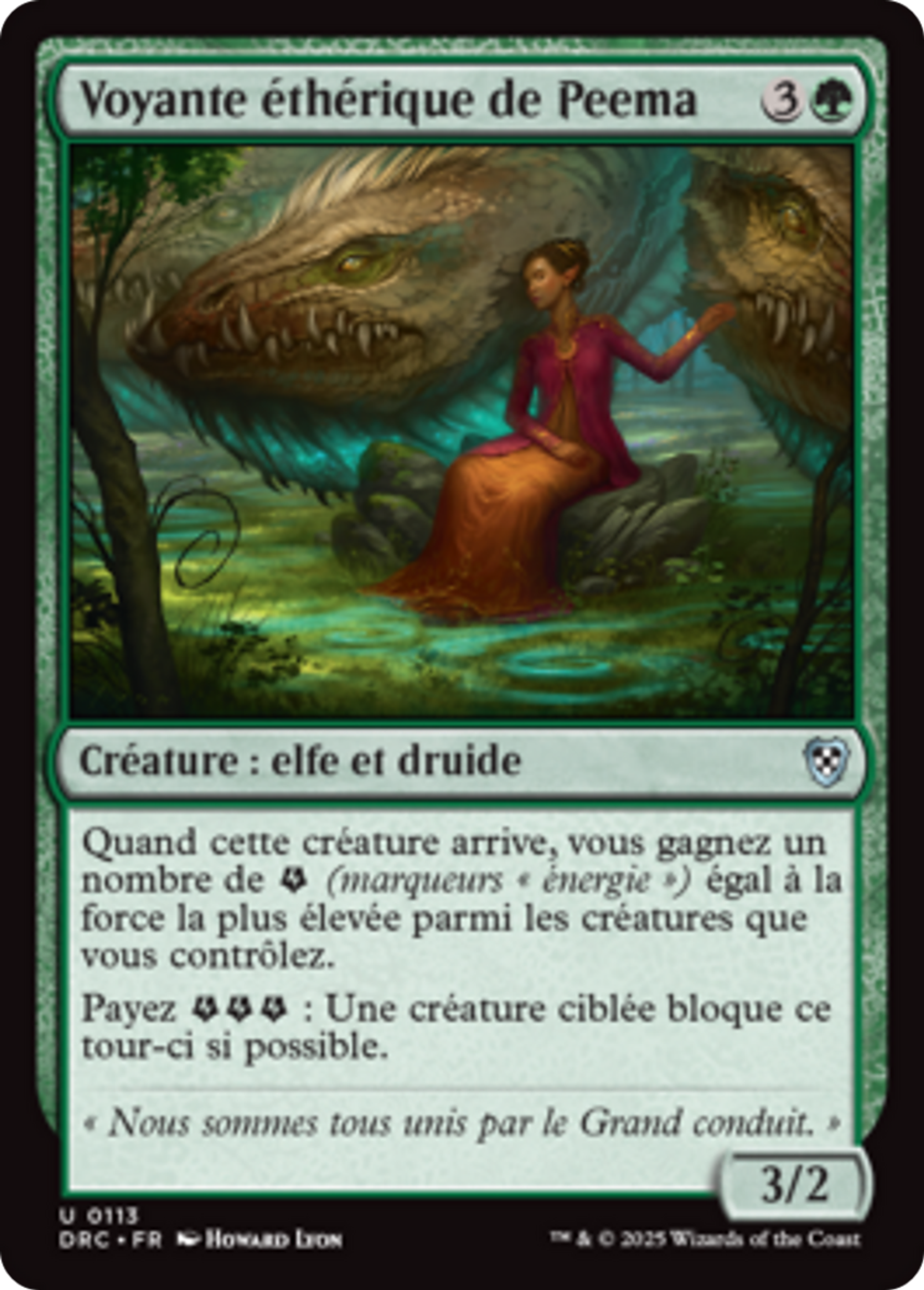 Voyante éthérique de Peema — Aetherdrift Commander — Magic: The Gathering