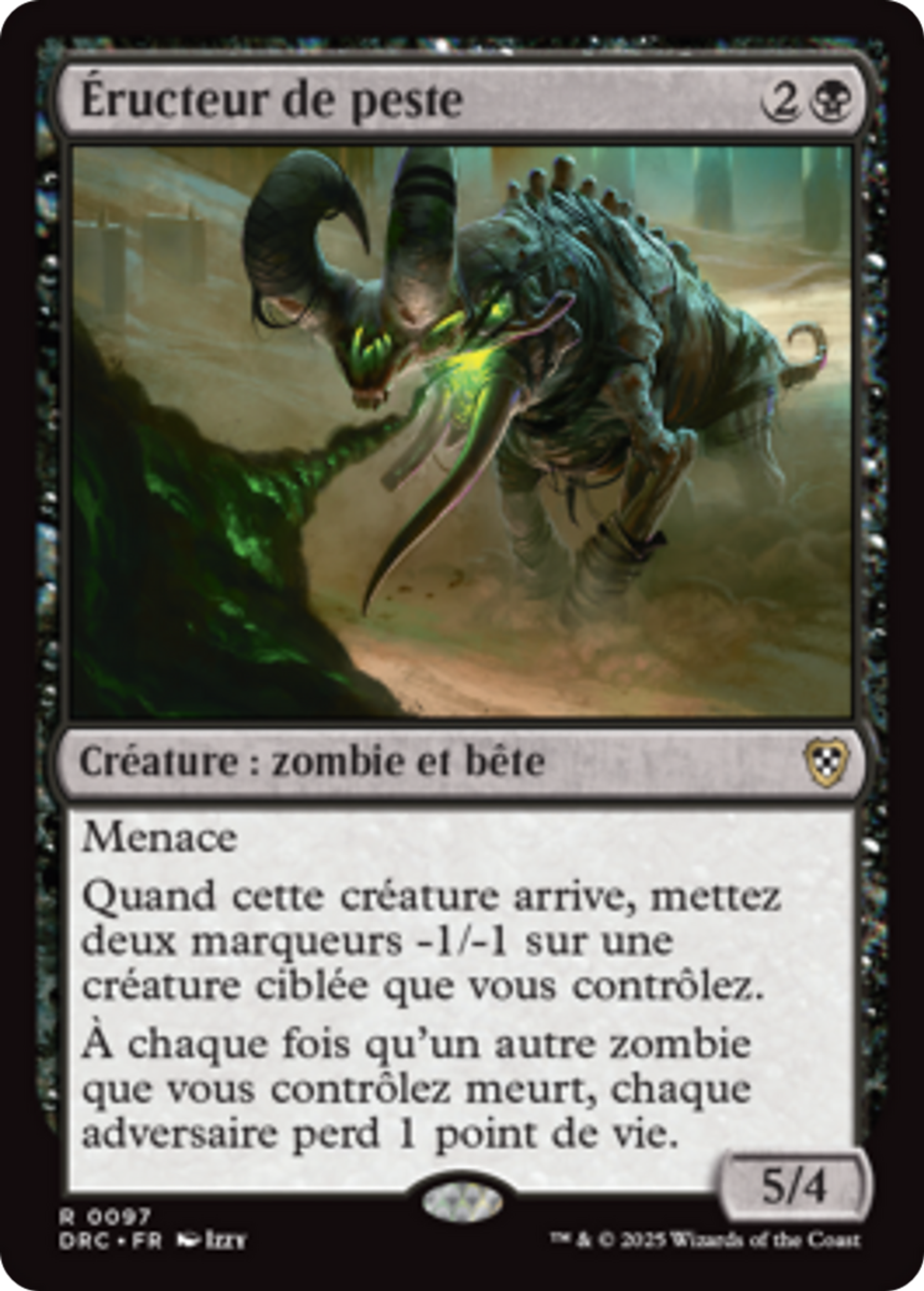 Éructeur de peste — Aetherdrift Commander — Magic: The Gathering