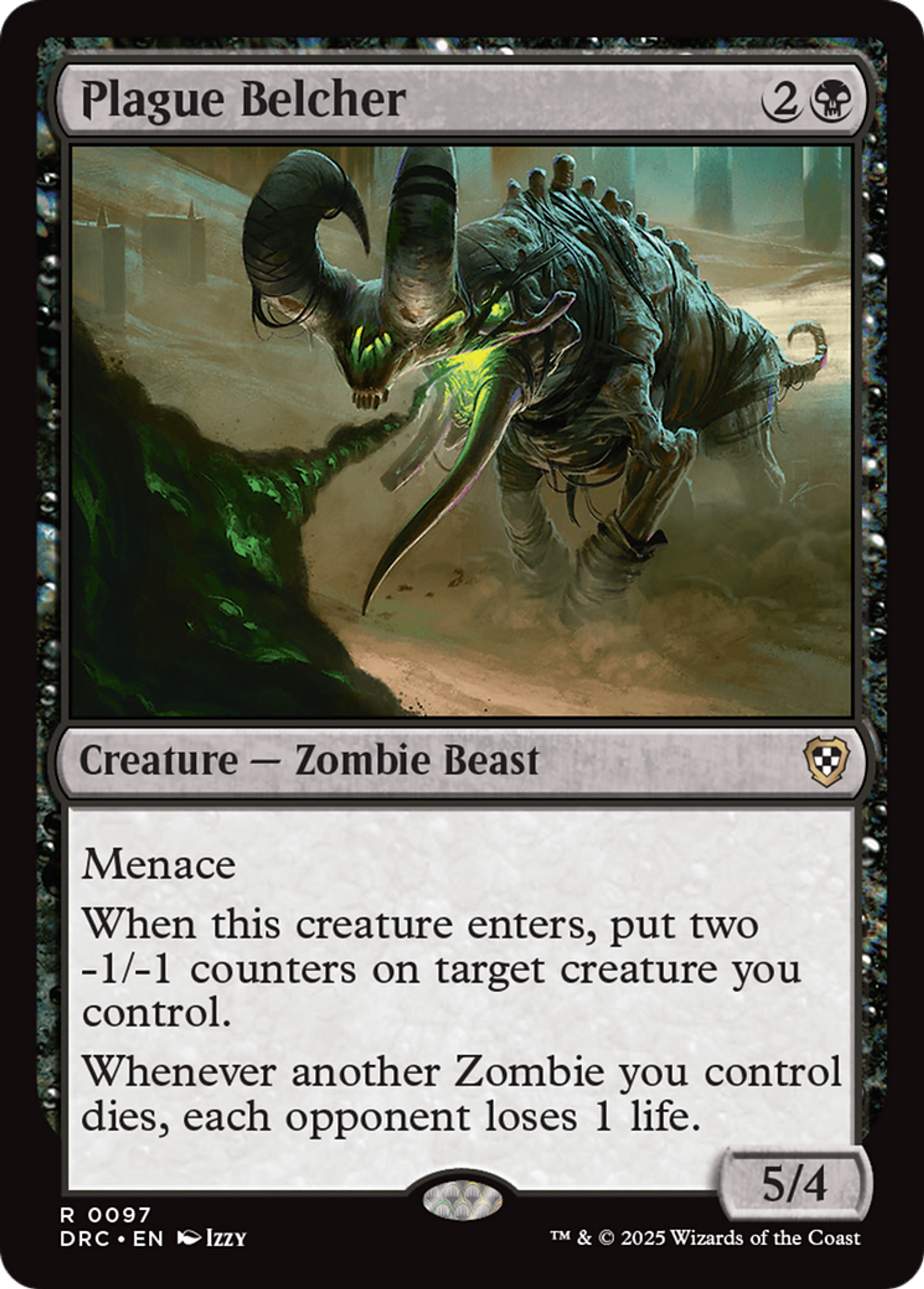 Plague Belcher — Aetherdrift Commander — Magic: The Gathering