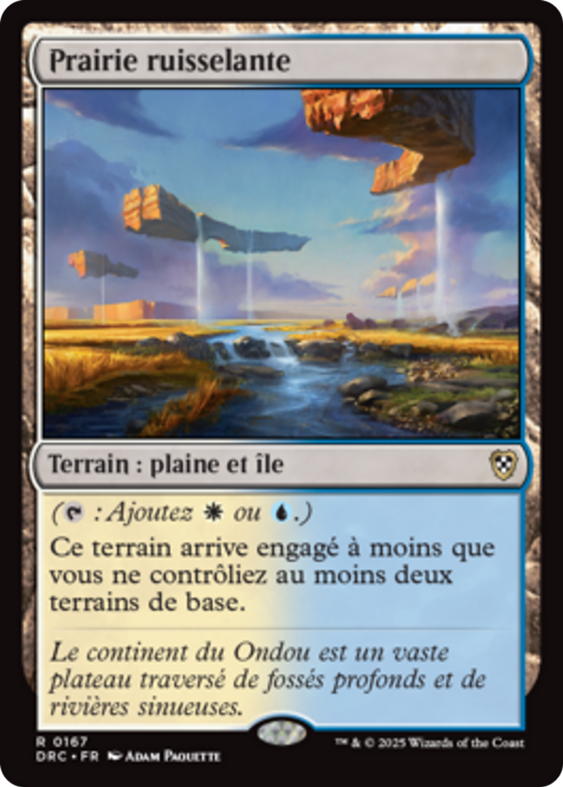 Prairie ruisselante — Aetherdrift Commander — Magic: The Gathering