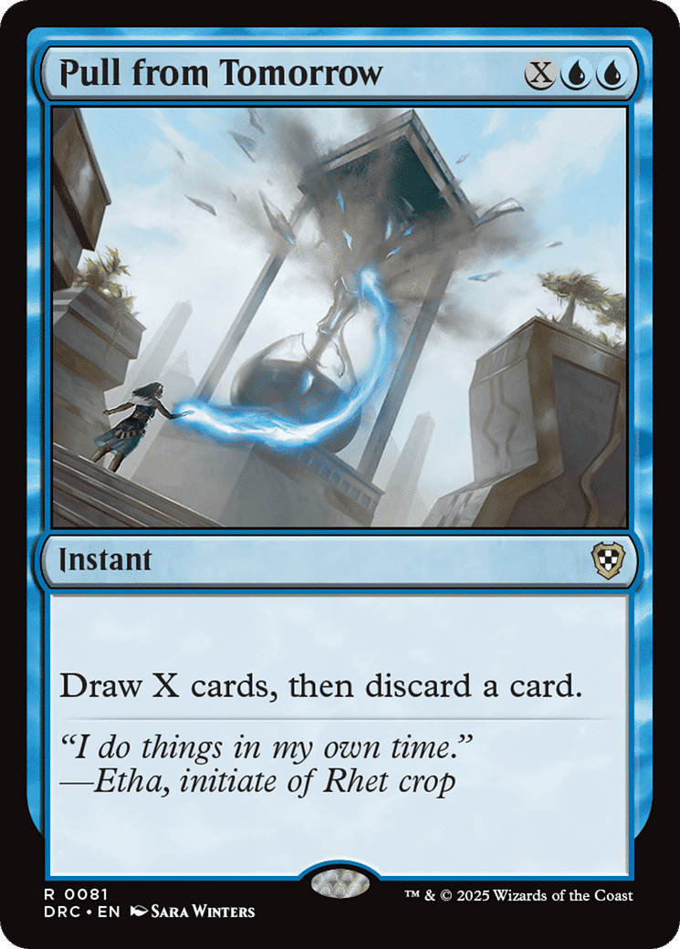 Pull from Tomorrow — Aetherdrift Commander — Magic: The Gathering