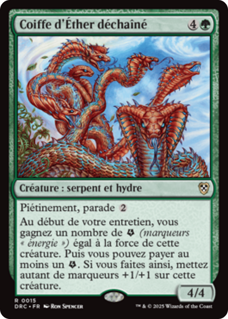 Coiffe d'Éther déchaîné — Aetherdrift Commander — Magic: The Gathering
