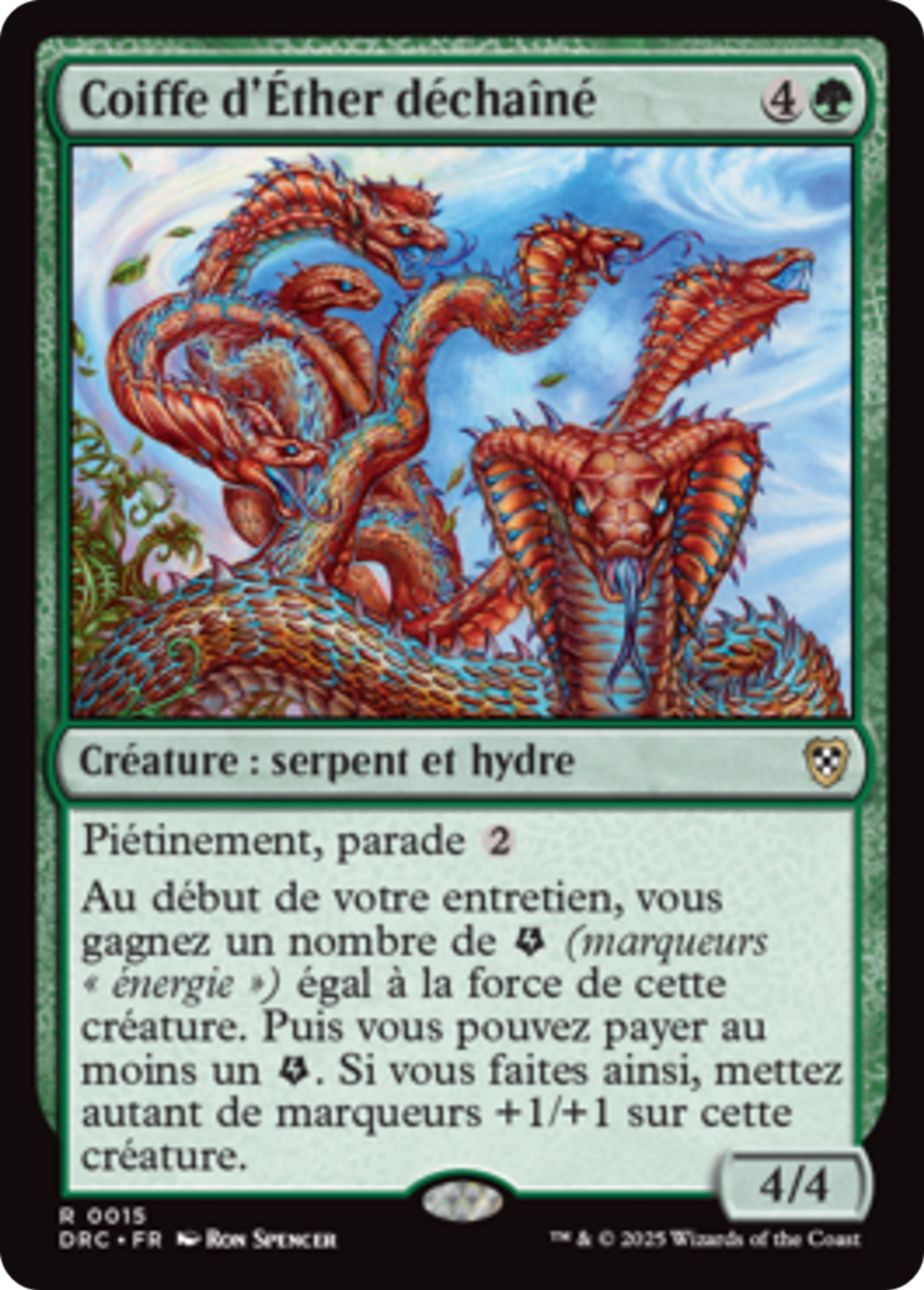 Coiffe d'Éther déchaîné — Aetherdrift Commander — Magic: The Gathering