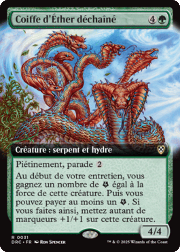 Coiffe d'Éther déchaîné — Aetherdrift Commander — Magic: The Gathering