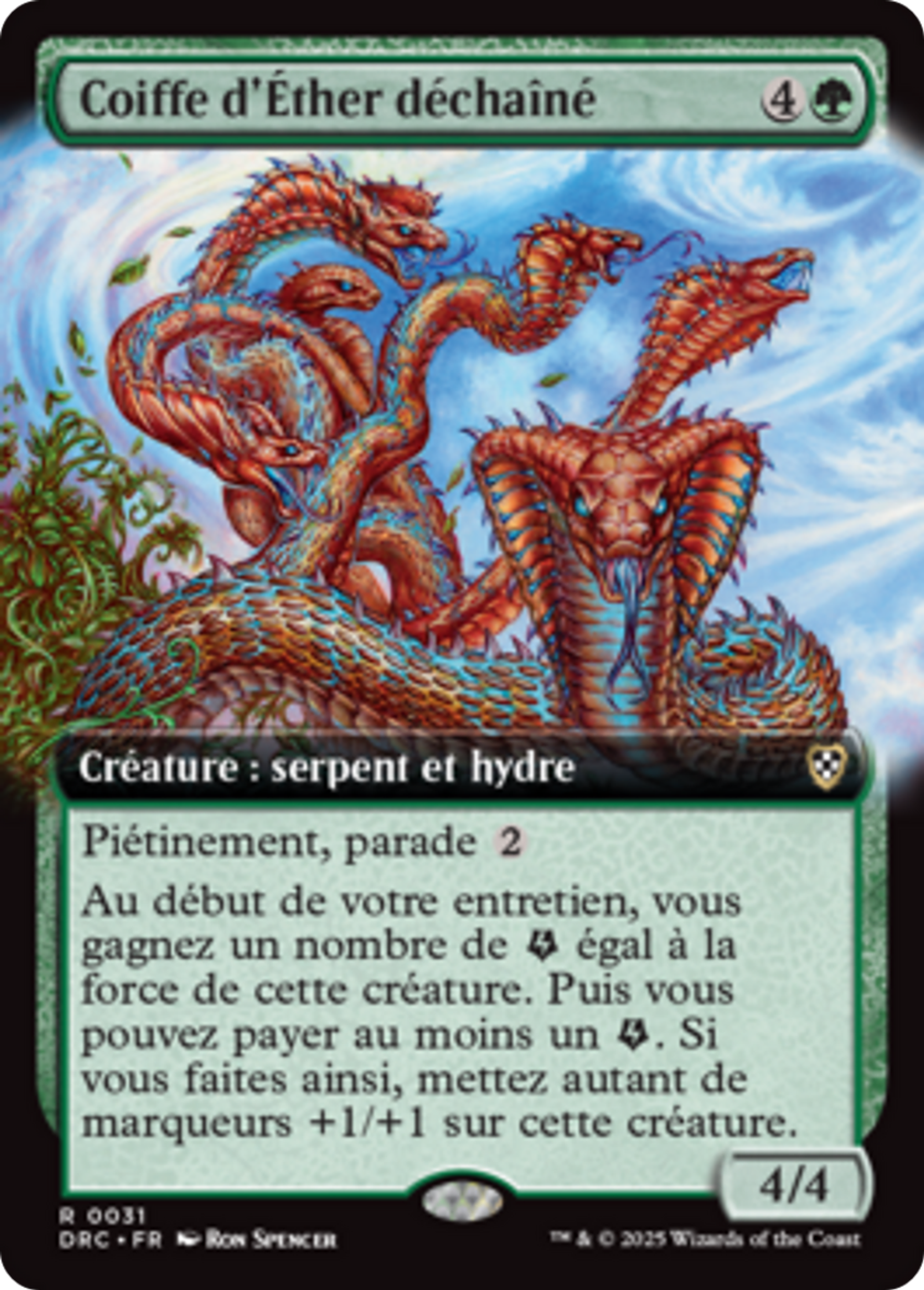 Coiffe d'Éther déchaîné — Aetherdrift Commander — Magic: The Gathering