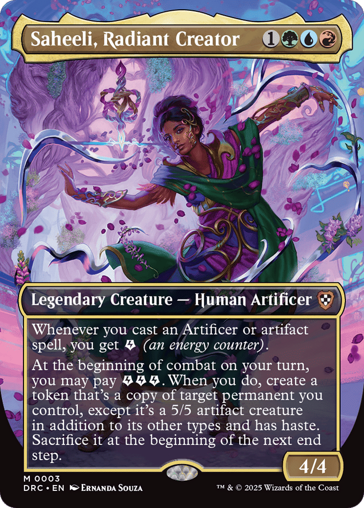 Saheeli, Radiant Creator — Aetherdrift Commander — Magic: The Gathering
