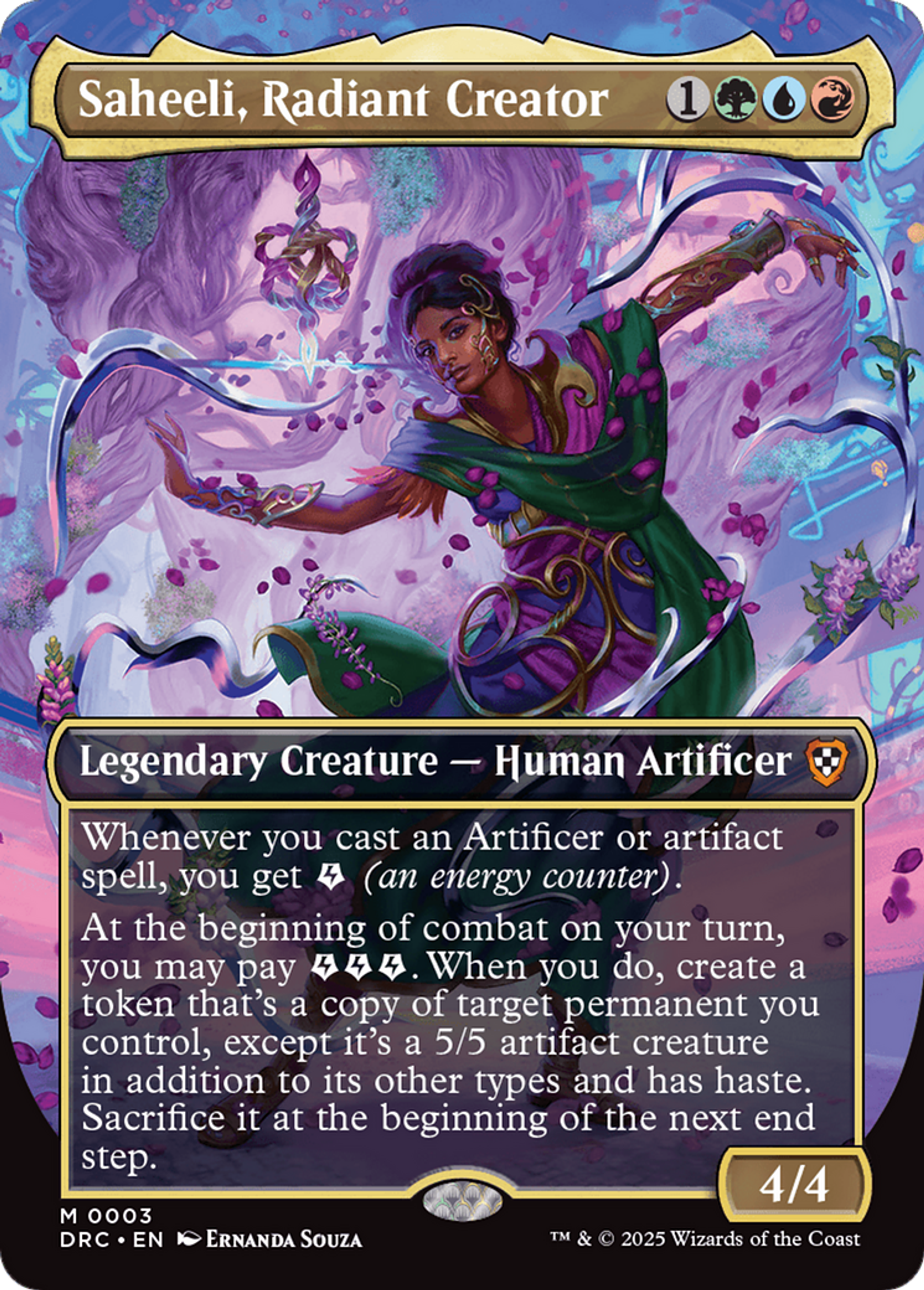 Saheeli, Radiant Creator — Aetherdrift Commander — Magic: The Gathering