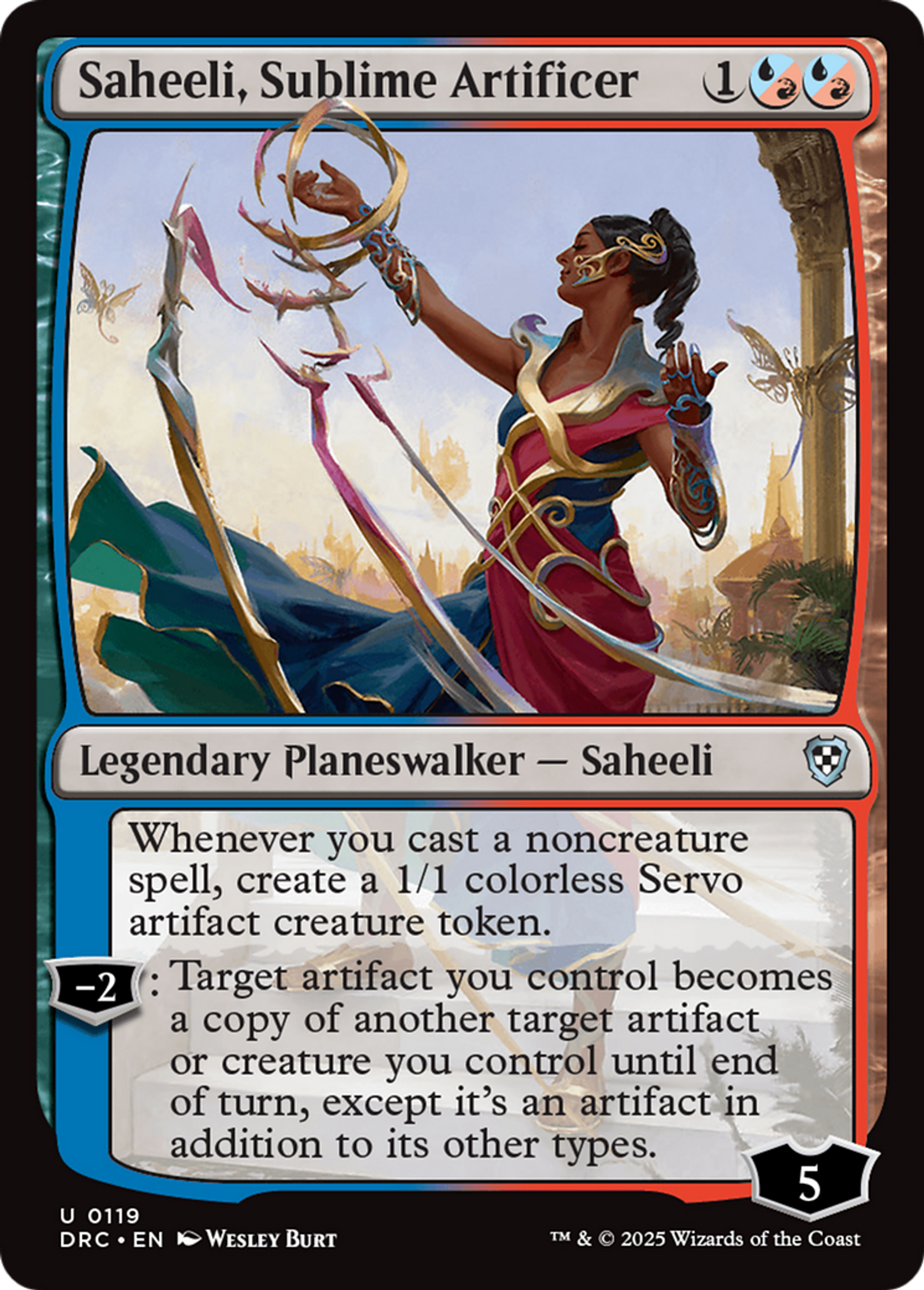 Saheeli, Sublime Artificer — Aetherdrift Commander — Magic: The Gathering