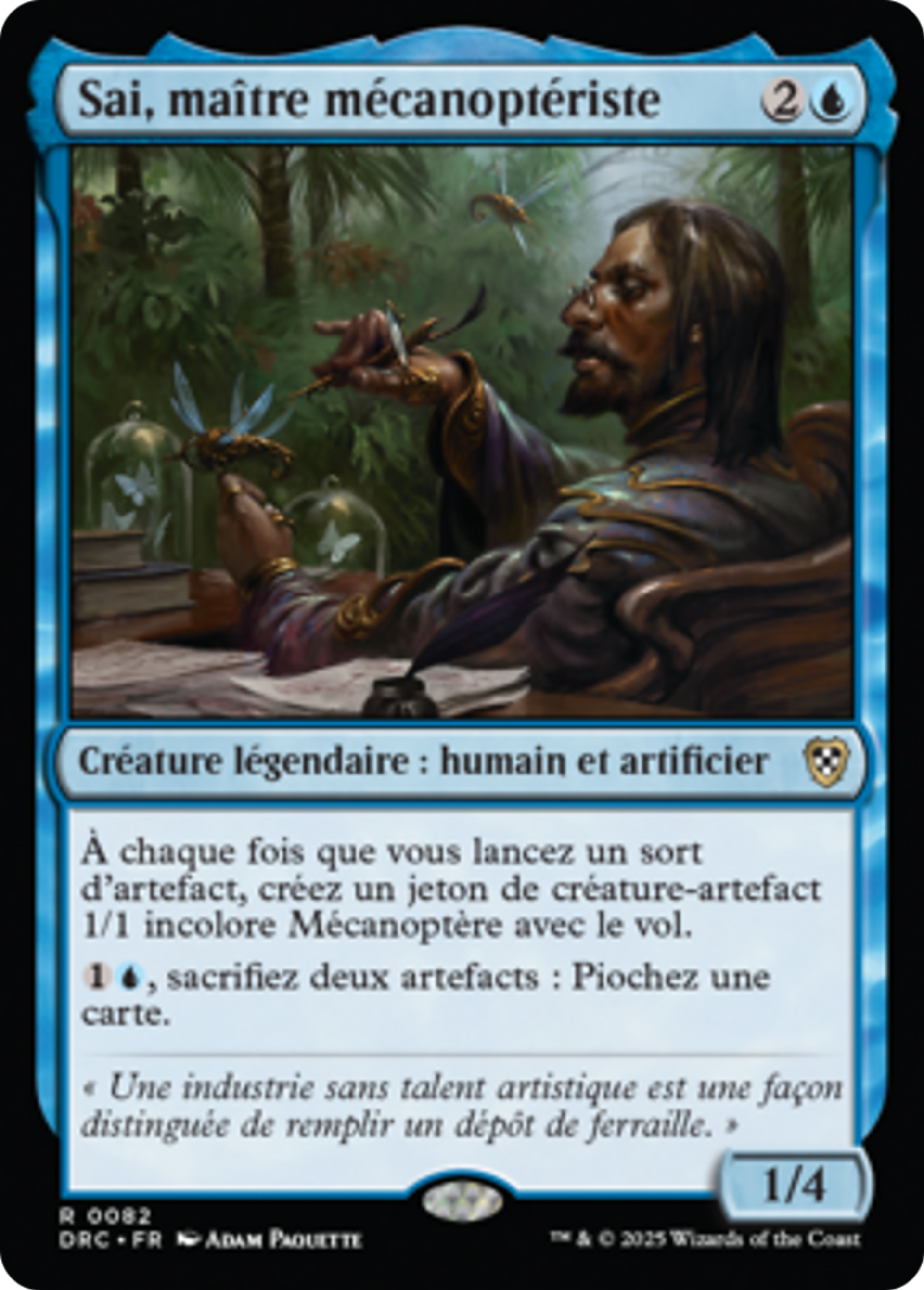 Sai, maître mécanoptériste — Aetherdrift Commander — Magic: The Gathering
