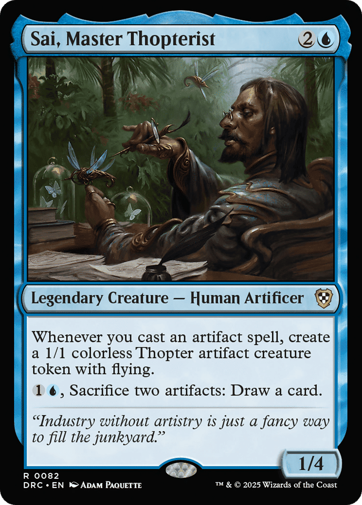 Sai, Master Thopterist — Aetherdrift Commander — Magic: The Gathering