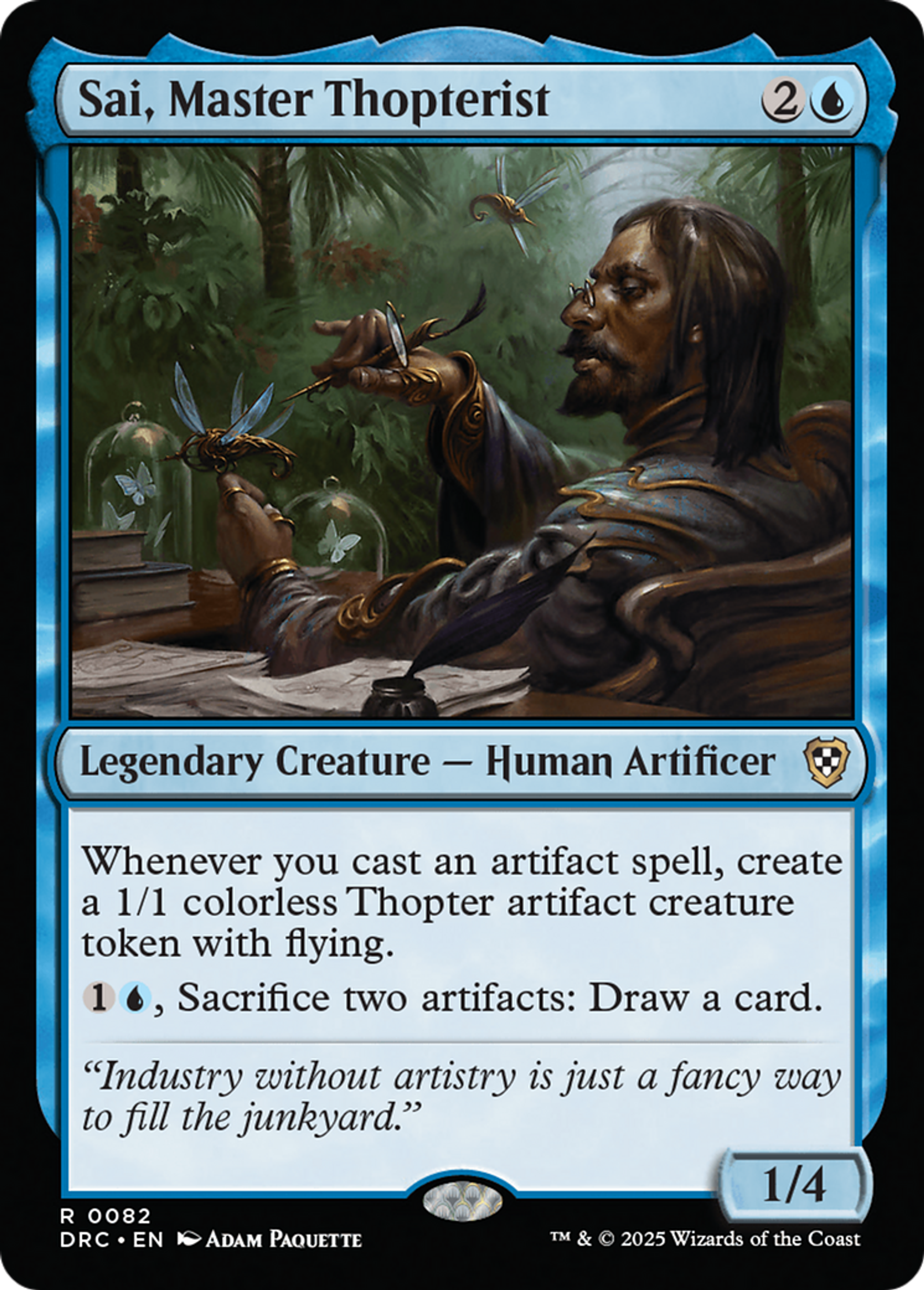 Sai, Master Thopterist — Aetherdrift Commander — Magic: The Gathering