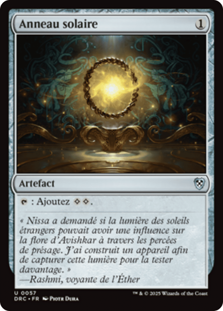 Anneau solaire — Aetherdrift Commander — Magic: The Gathering