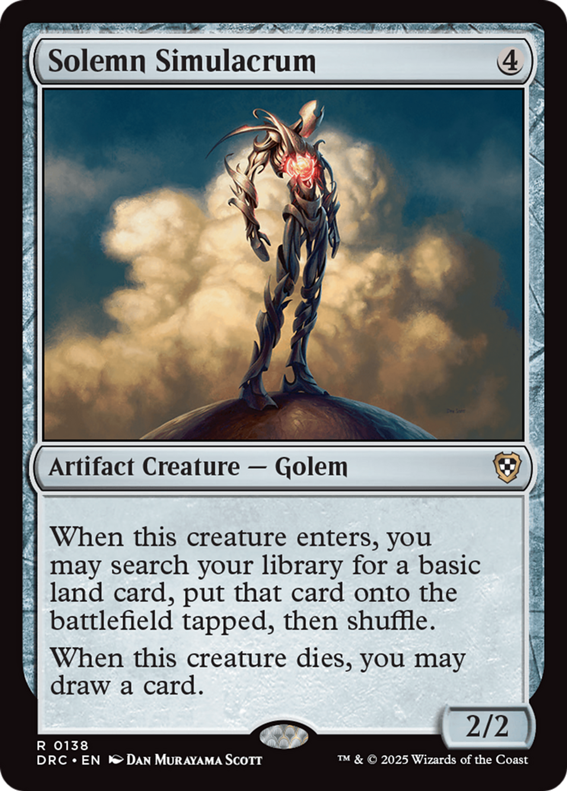 Solemn Simulacrum — Aetherdrift Commander — Magic: The Gathering