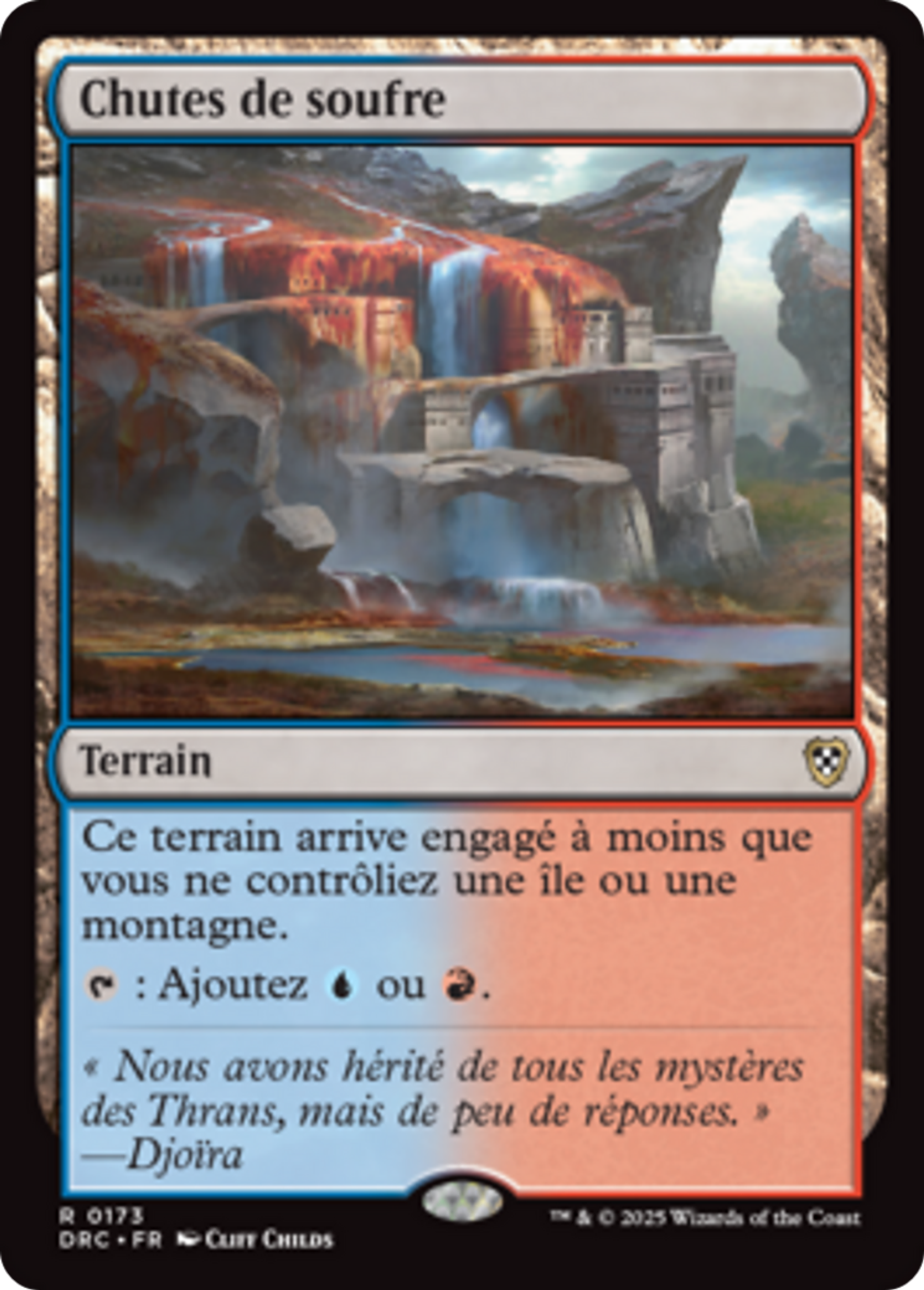 Chutes de soufre — Aetherdrift Commander — Magic: The Gathering
