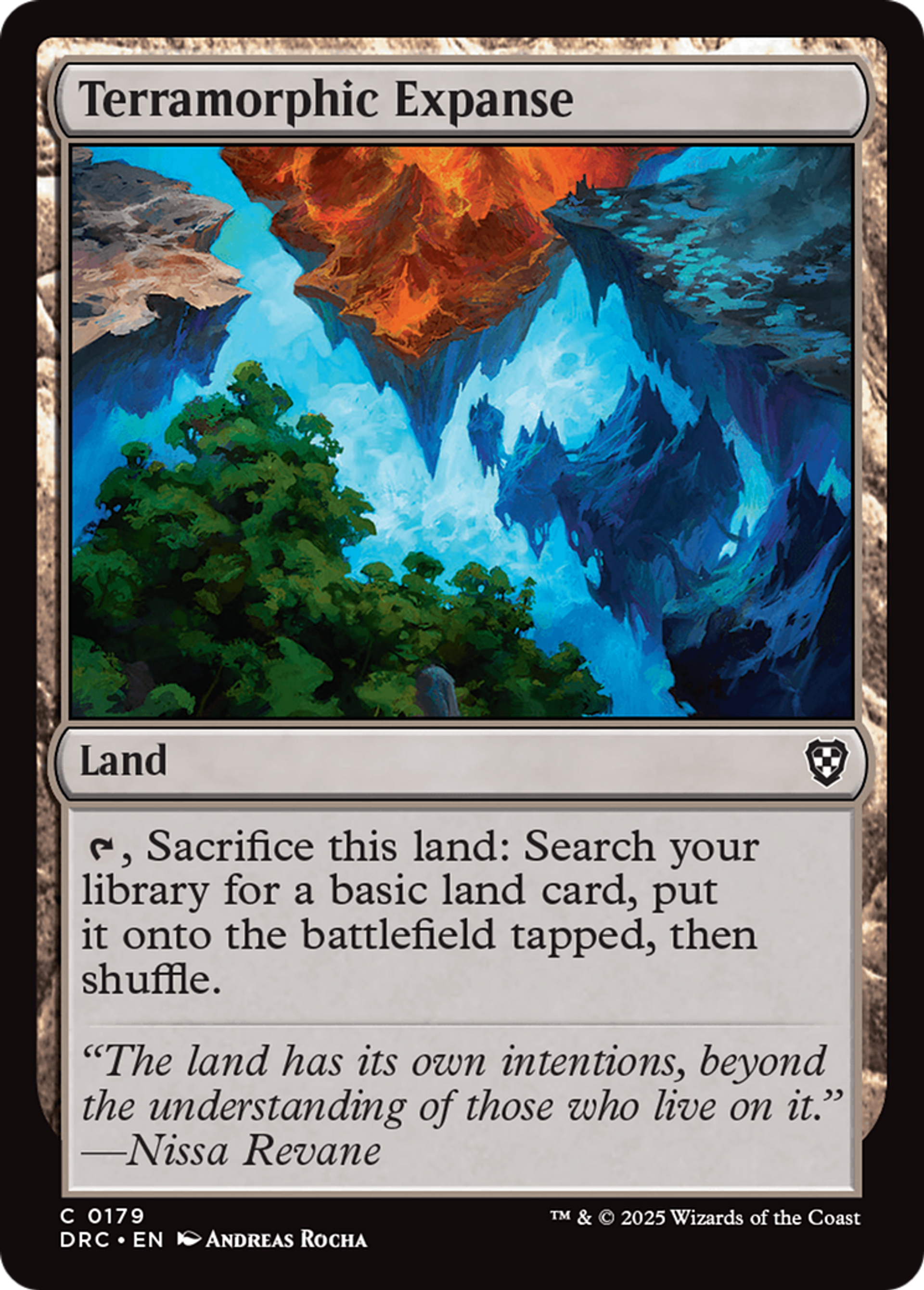 Terramorphic Expanse — Aetherdrift Commander — Magic: The Gathering