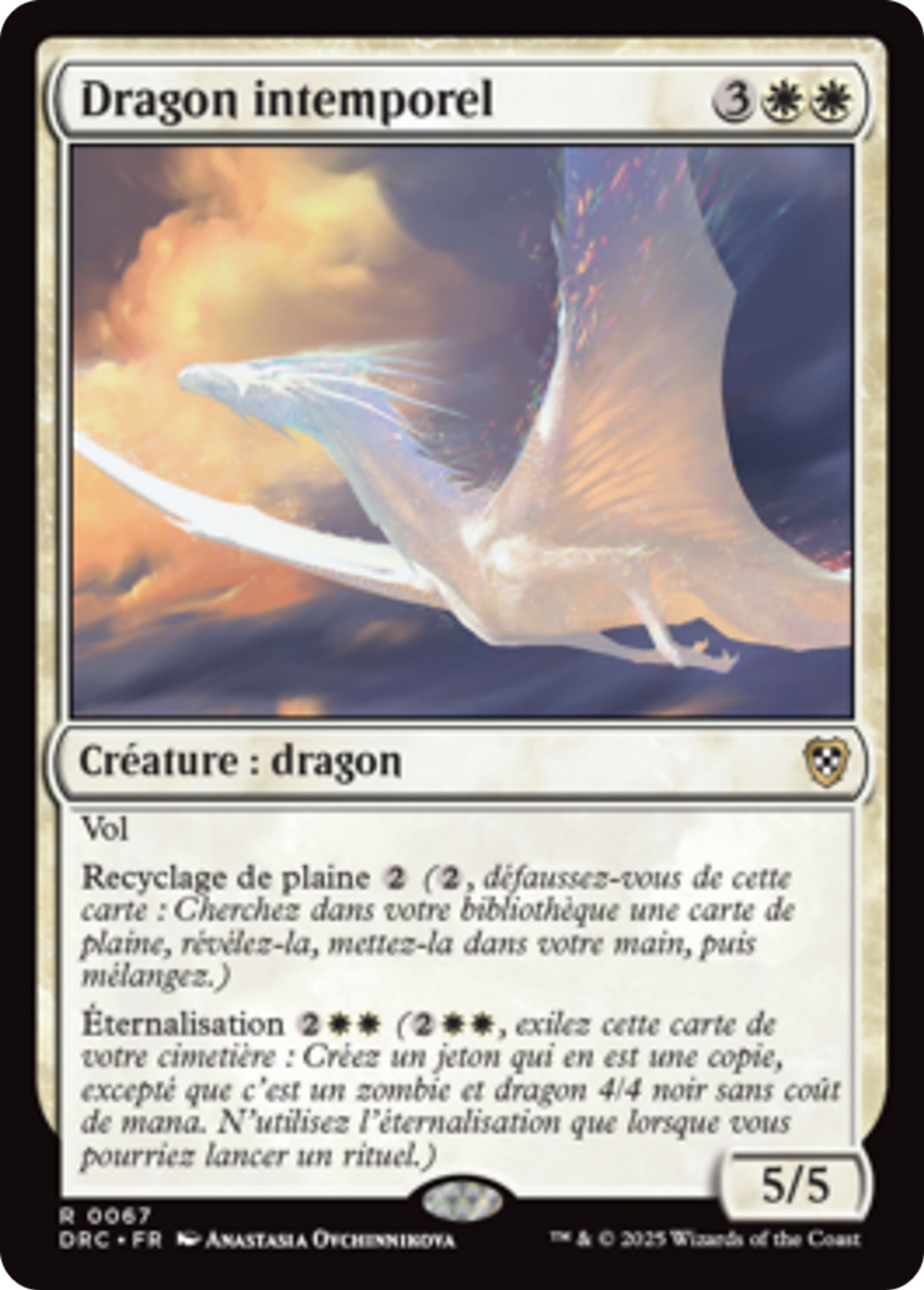 Dragon intemporel — Aetherdrift Commander — Magic: The Gathering