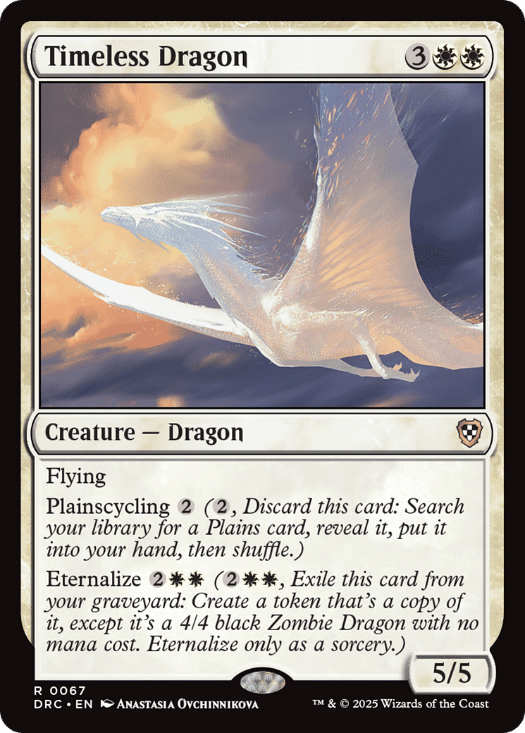 Timeless Dragon — Aetherdrift Commander — Magic: The Gathering