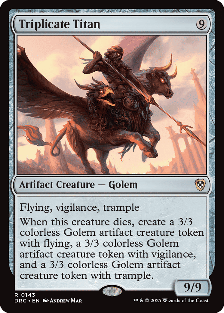 Triplicate Titan — Aetherdrift Commander — Magic: The Gathering
