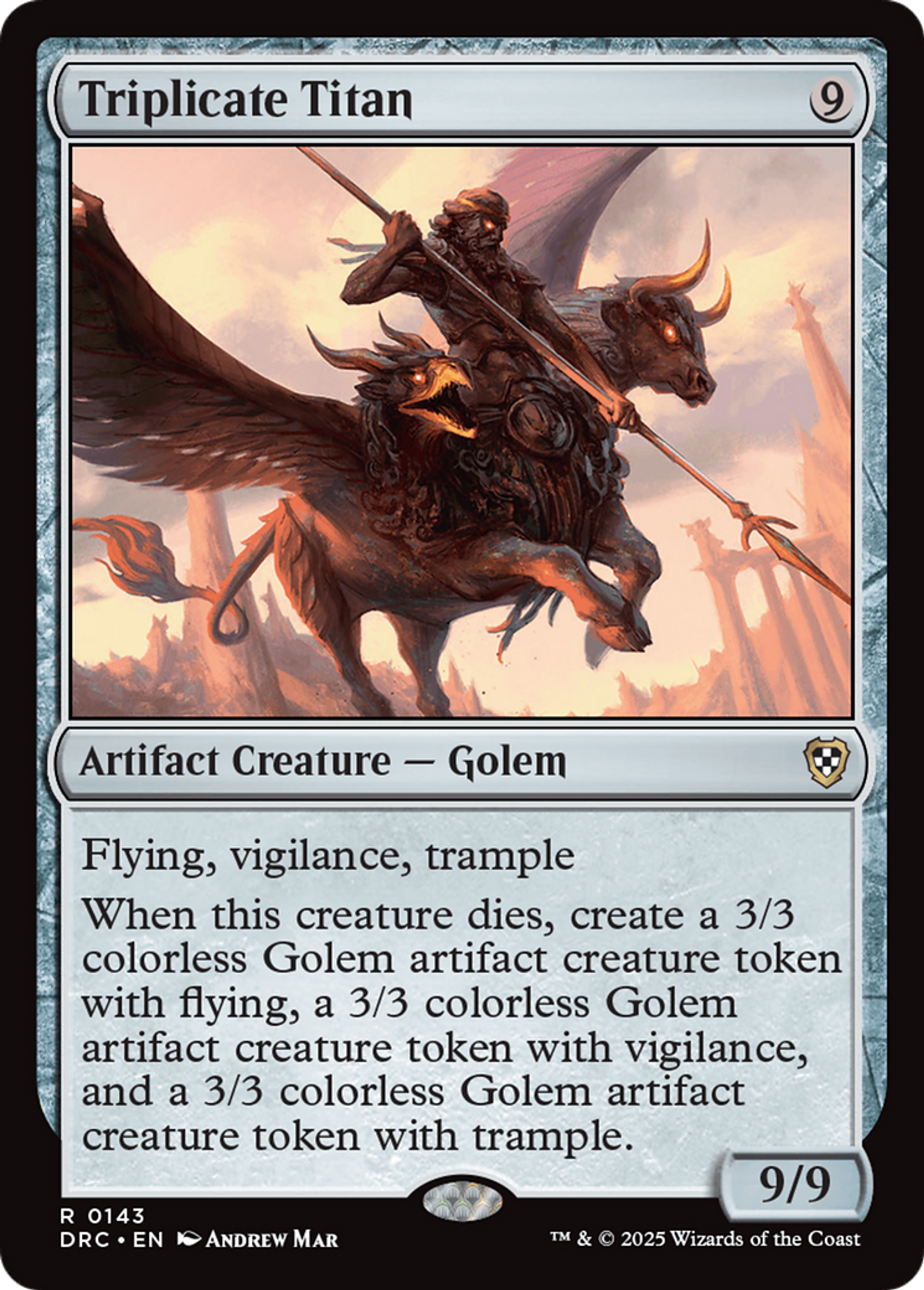Triplicate Titan — Aetherdrift Commander — Magic: The Gathering