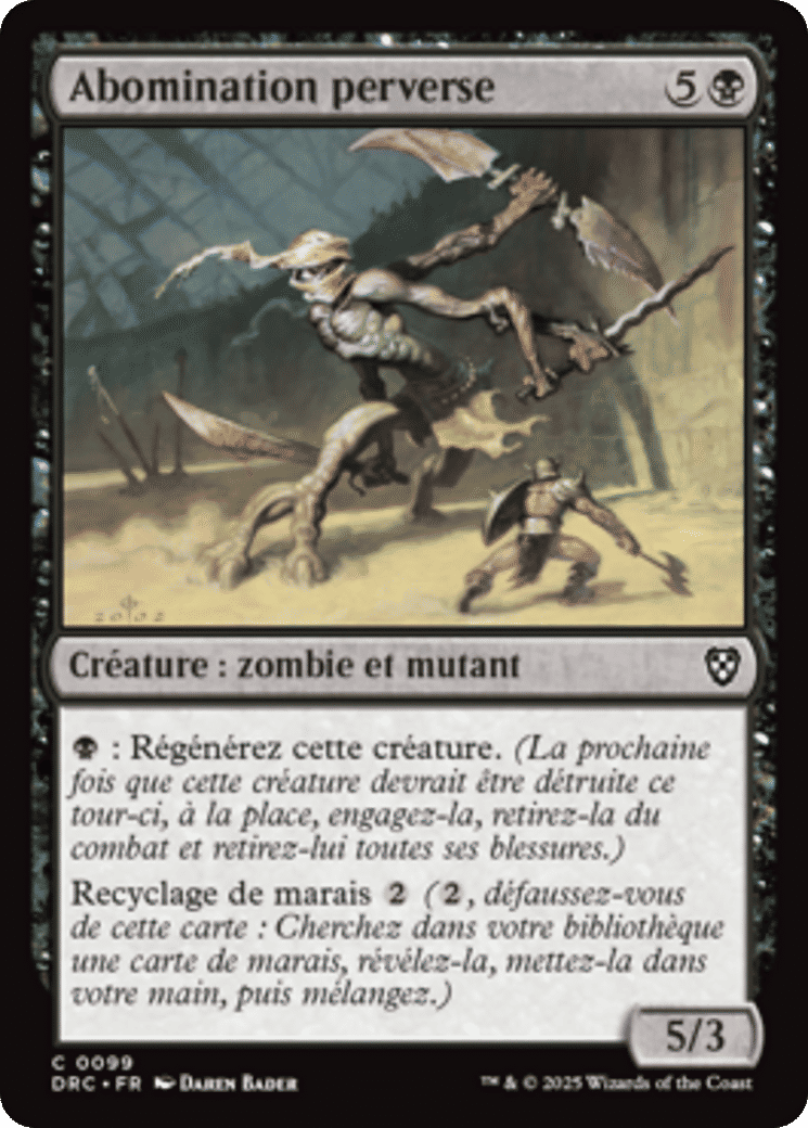 Abomination perverse — Aetherdrift Commander — Magic: The Gathering