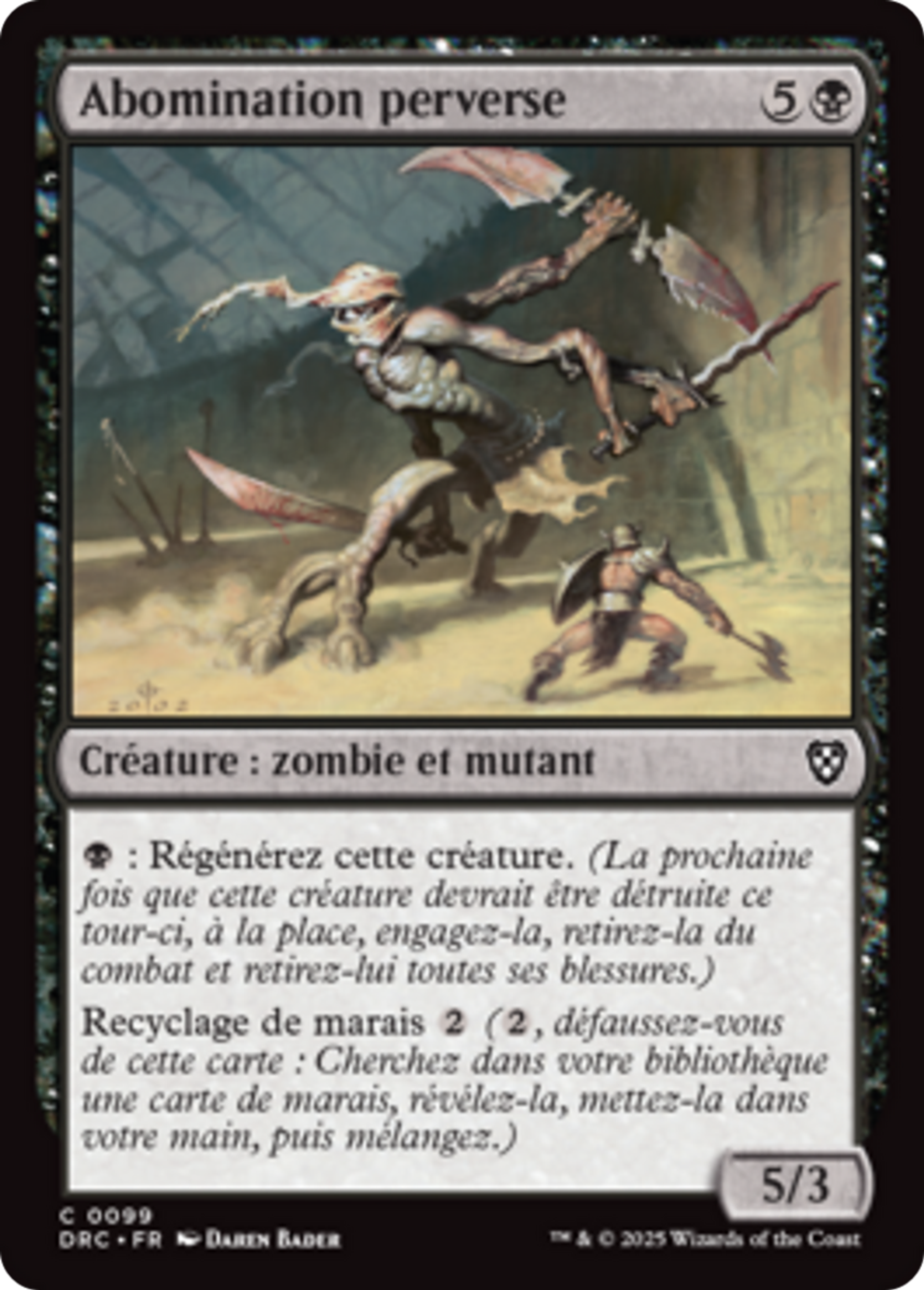 Abomination perverse — Aetherdrift Commander — Magic: The Gathering
